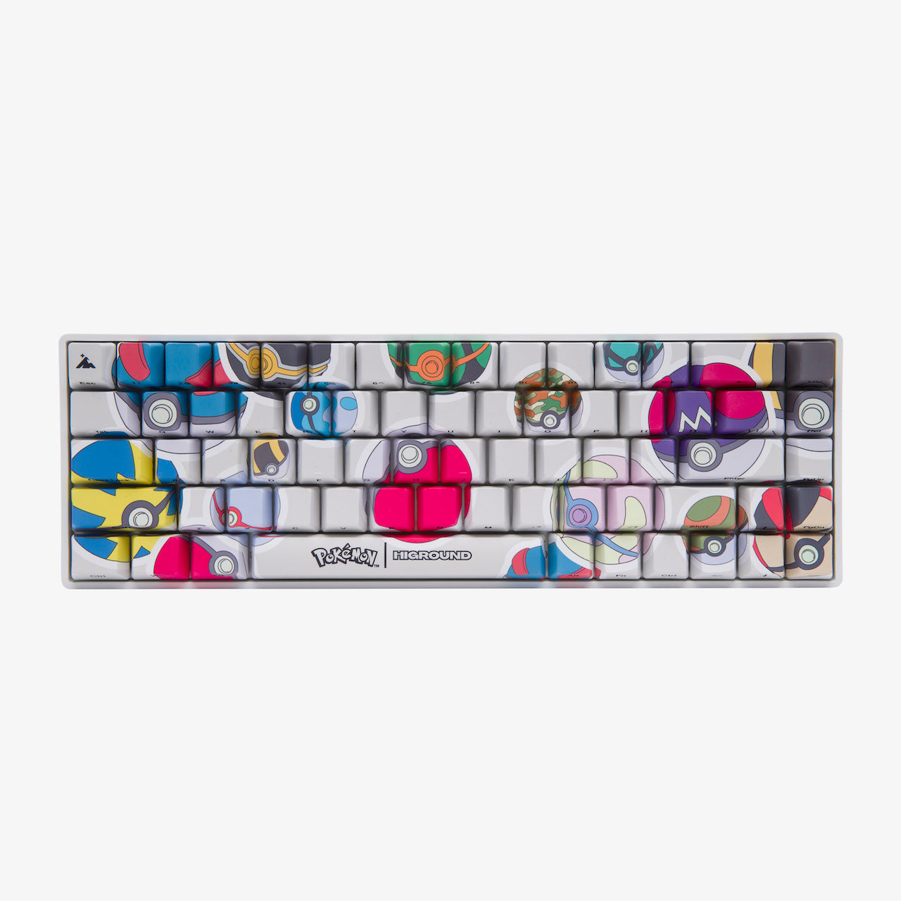 Pokémon HG Basecamp 65 Mechanical Keyboard with Poké Ball Sticker - Gaming & Typing for PC, Mac, Office & Home Use