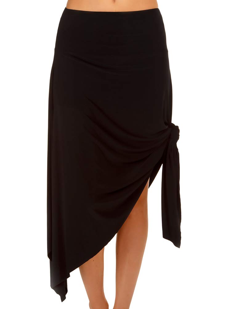 MagicSuit Handkerchief Skirt Swim Cover-Up - Lightweight Beach Dress for Women, Black, Size L | Perfect for Poolside, Vacation & Summer Outfits
