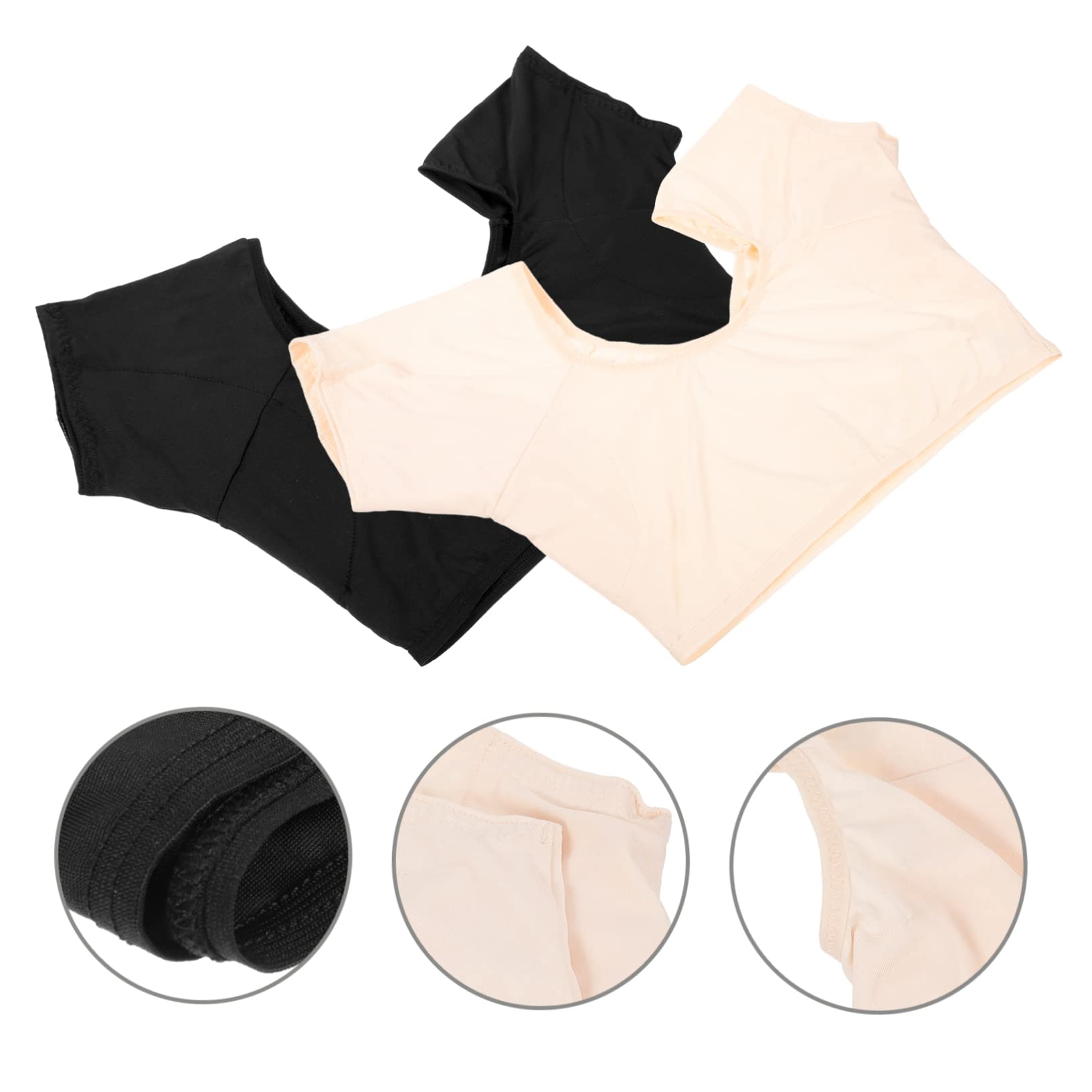 2Pcs Women's Quick Dry Breathable Underarm Sweat Pads - Washable Armpit Vest for Summer Sports, Gym & Outdoor Activities