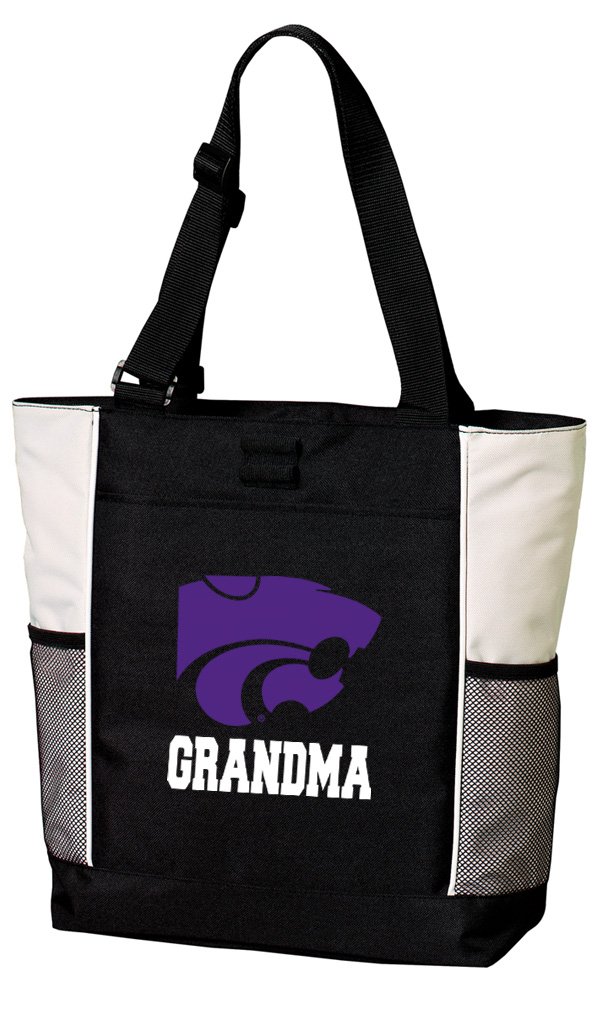 Kansas State Grandma Tote Bag - Stylish Cotton Canvas Reusable Shopping Bag for Women, Perfect for Beach, Pool, Travel & Grocery Shopping