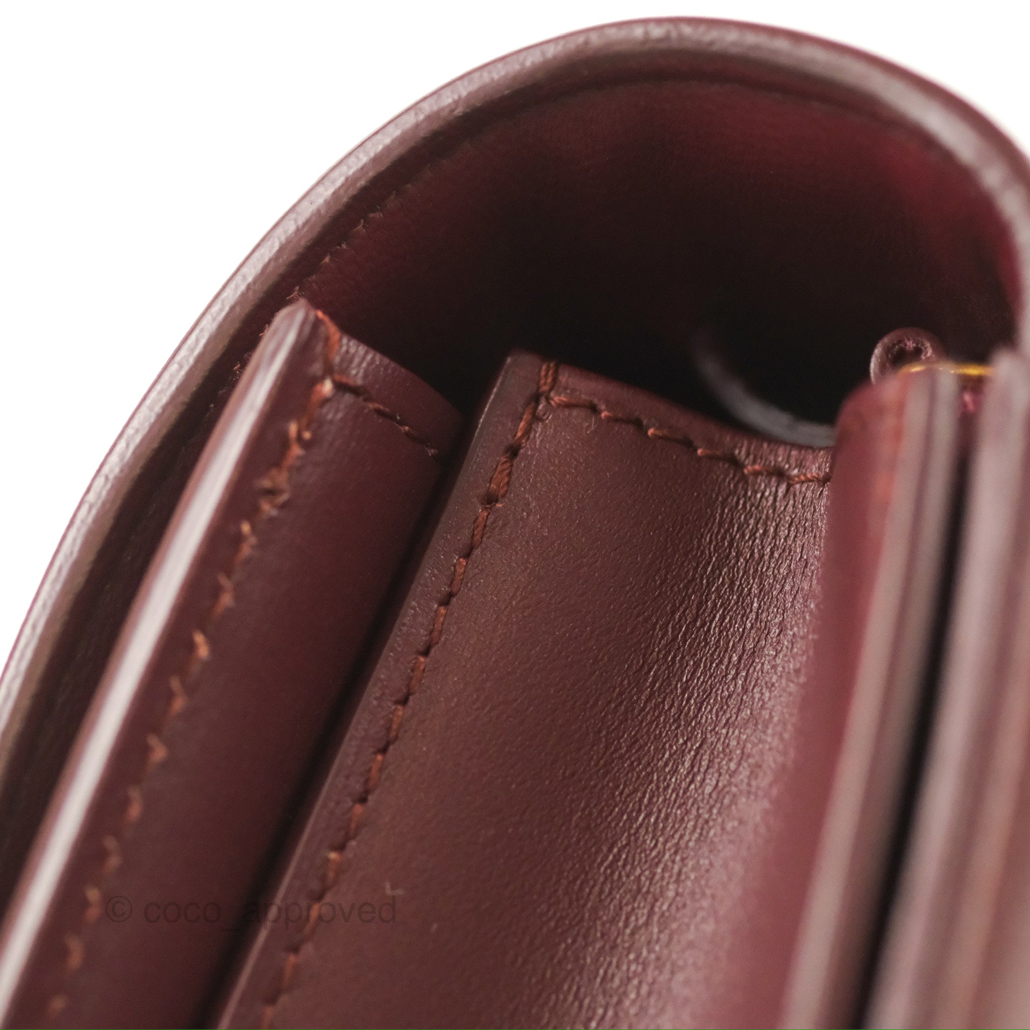 Celine Medium Classic Box Flap Bag in Burgundy Calfskin Leather - Luxury Crossbody Purse for Women, Perfect for Work, Date Night & Special Occasions