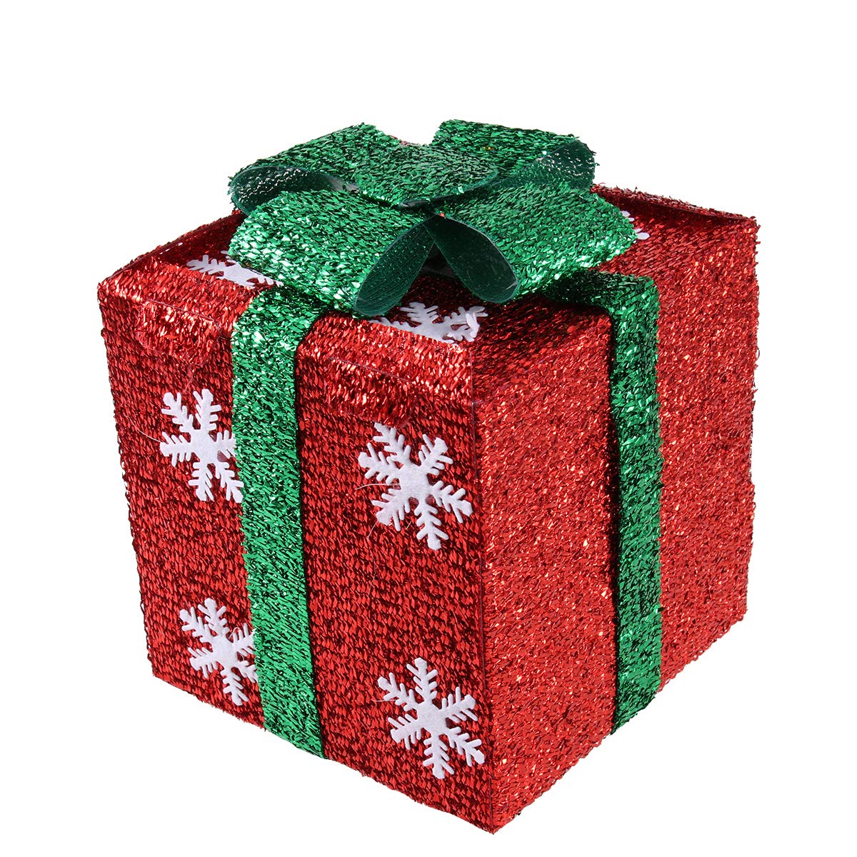 PRETYZOOM Christmas Tree Ornament Display Box - Decorative Gift Box for Holiday Decor, Party Favors, Mall & Home Decorations - Perfect for Xmas Tree Decorating, Gift Wrapping & Festive Display