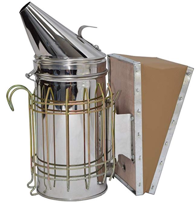 Premium Bee Smoker with Protective Guard - Essential Beekeeping Tool for Hive Inspections & Honey Harvesting - Ideal for Beekeepers & Gardeners