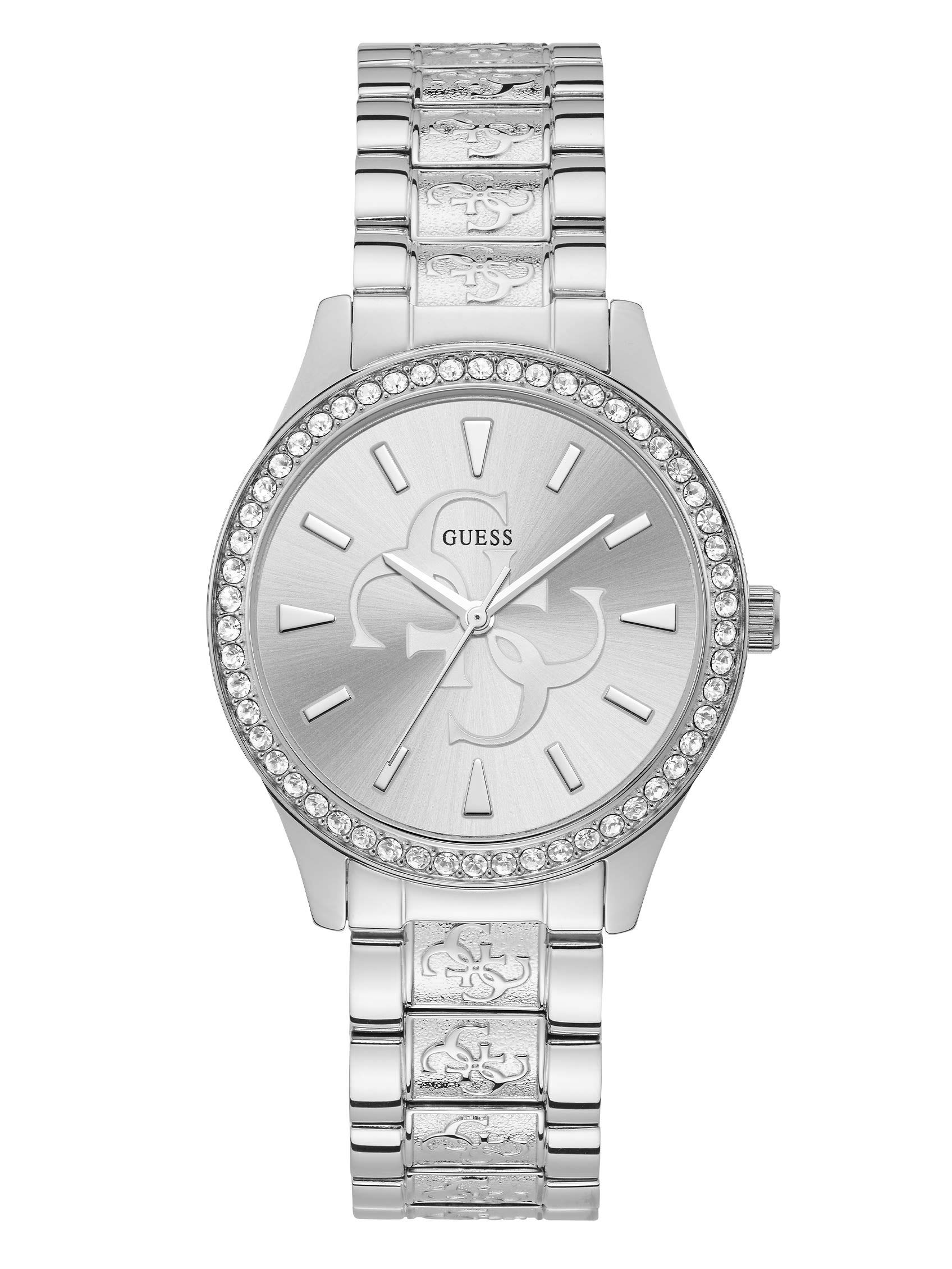 Silver-Tone Quattro G Analog Watch for Men - Classic Stainless Steel Dress Watch with Date Display - Perfect for Business, Casual & Formal Occasions