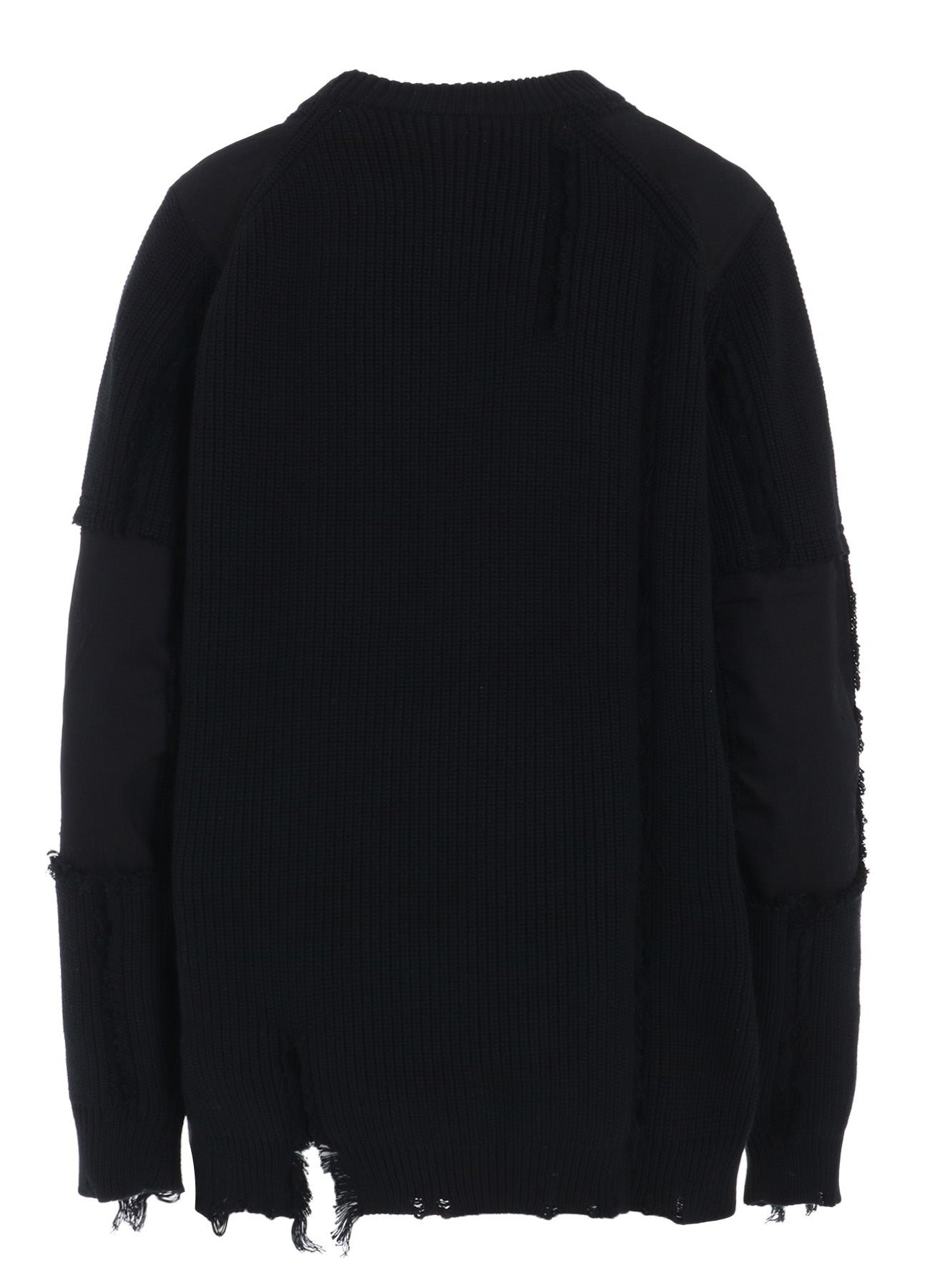 Distressed Cotton Crewneck Knit Pullover Sweater - Soft & Comfortable for Casual Wear, Fall & Winter Fashion