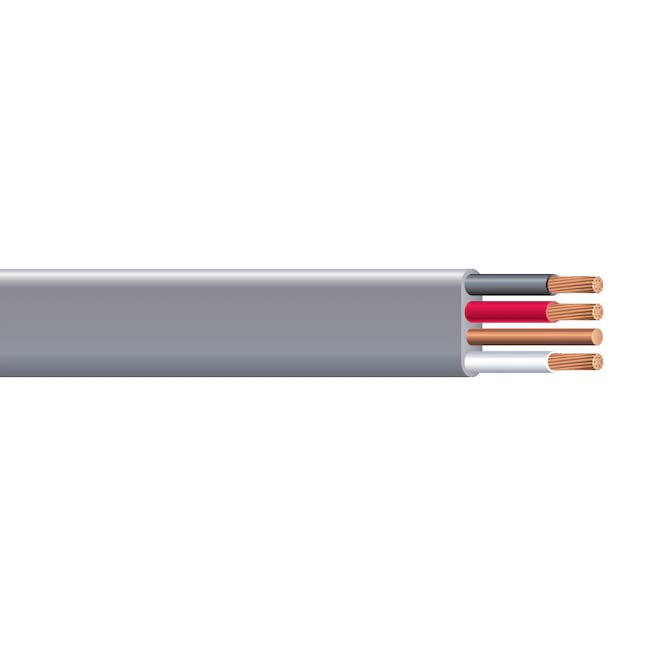 Nassau Electrical Supply 6/3 UF Underground Feeder Cable - 80FT Direct Burial Wire for Outdoor Electrical Projects, Landscape Lighting & Underground Wiring
