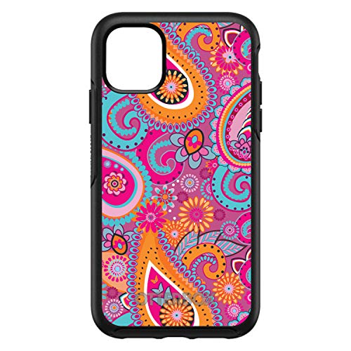 Pink Blue Orange Paisley On Black Case