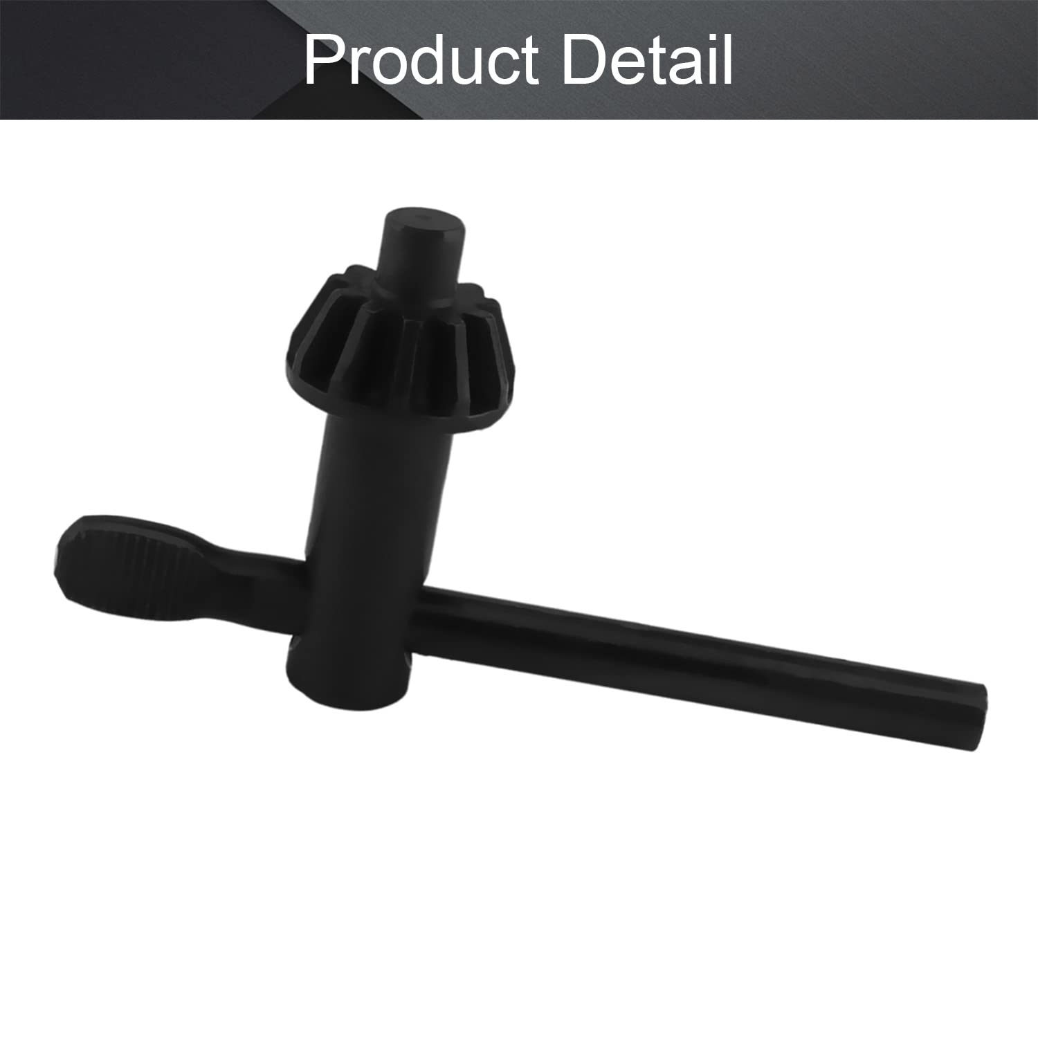 Utoolmart 9mm Pilot 11 Teeth Chuck Key for 5-20mm Drill Chuck - Black Replacement Tool for Power Drills & Workshop Use