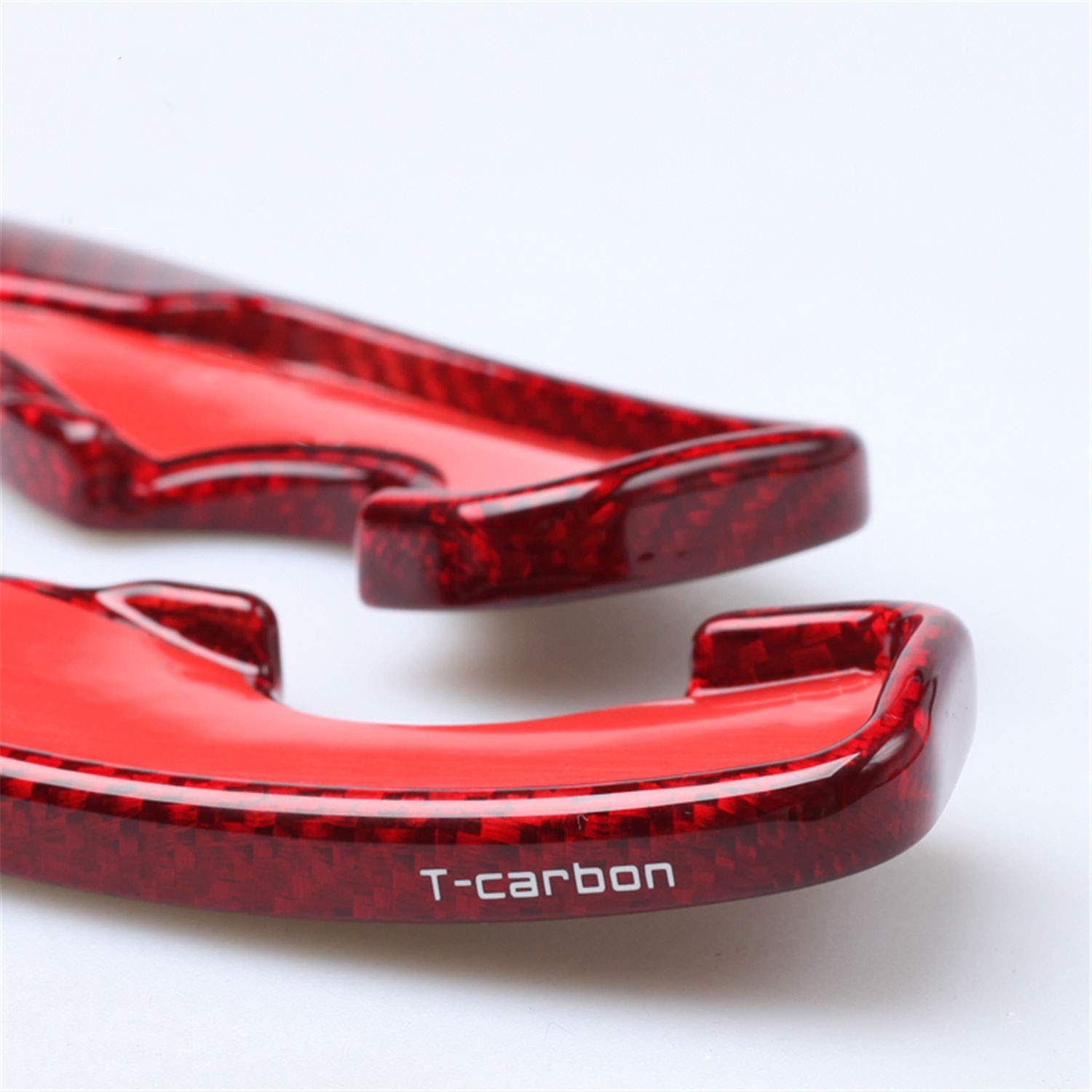 Genuine Pure Carbon Fiber Steering Wheel Paddle Shifters for 2017 Toyota GT86 & Subaru BRZ - Red | High-Performance Racing Upgrade for Track & Street Driving