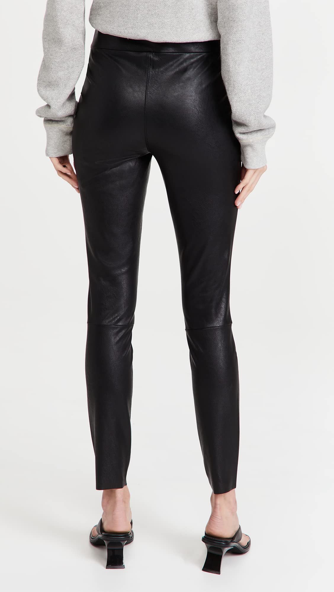 PAIGE Women's Sheena High Rise Vegan Leather Leggings - 4-Way Stretch, Comfortable & Stylish for Yoga, Workout & Everyday Wear