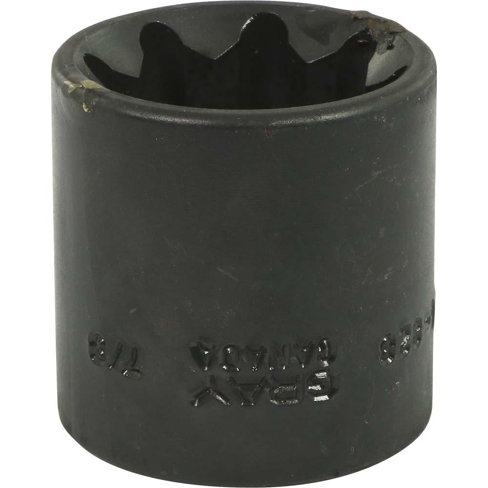 1/2 Inch Drive Double Square Standard Length Impact Sockets - Black Industrial Finish for Automotive, Machinery, and Heavy-Duty Industrial Use