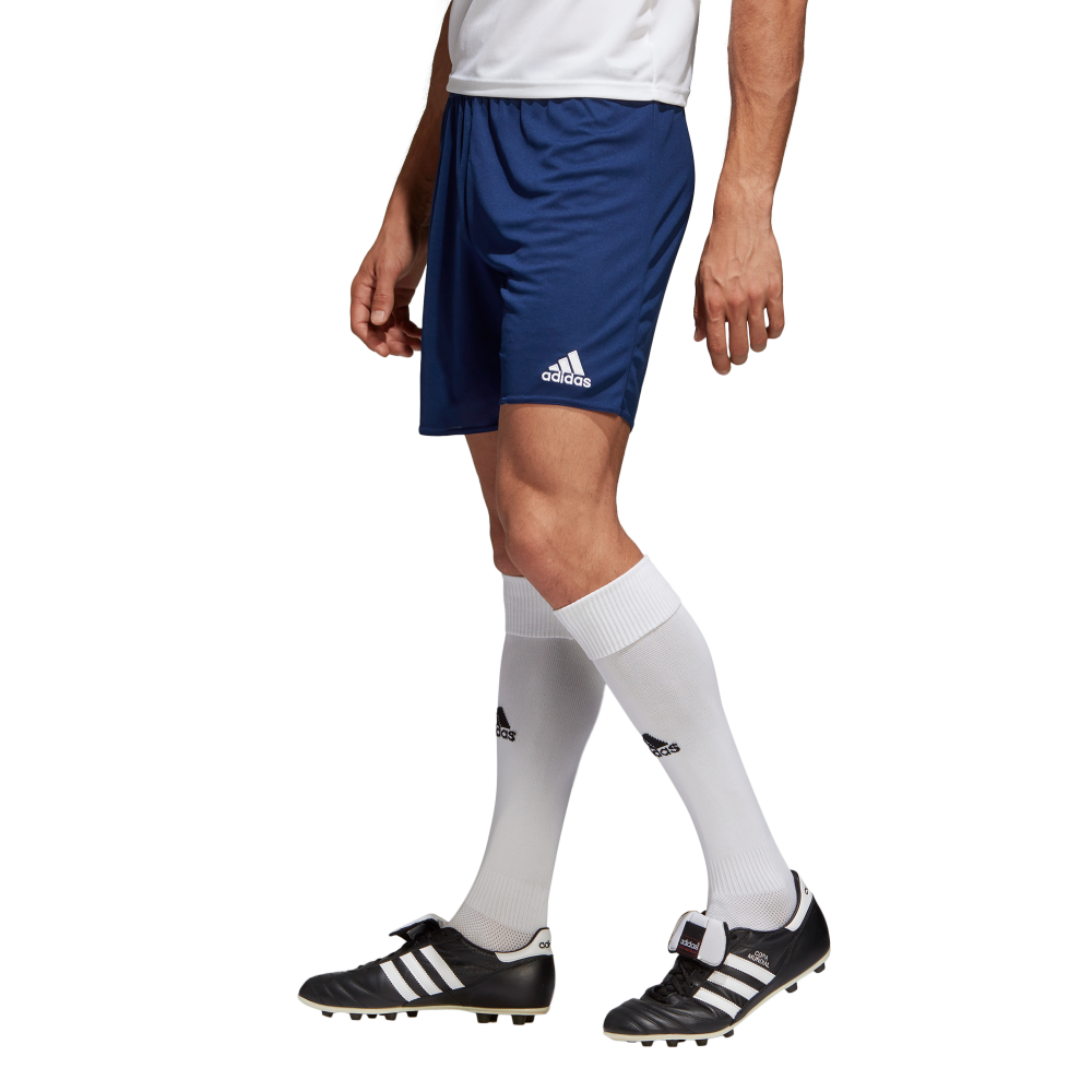 Adidas Adult Parma 16 Athletic Shorts - Dark Blue/White - Comfortable Running & Gym Workout Shorts for Men - Perfect for Basketball, Jogging & Training