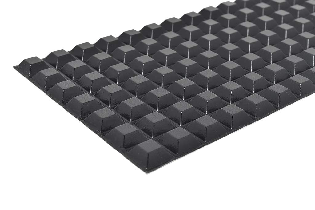 Self-Adhesive Square Rubber Bumper Pads for Furniture & Electronics - .810