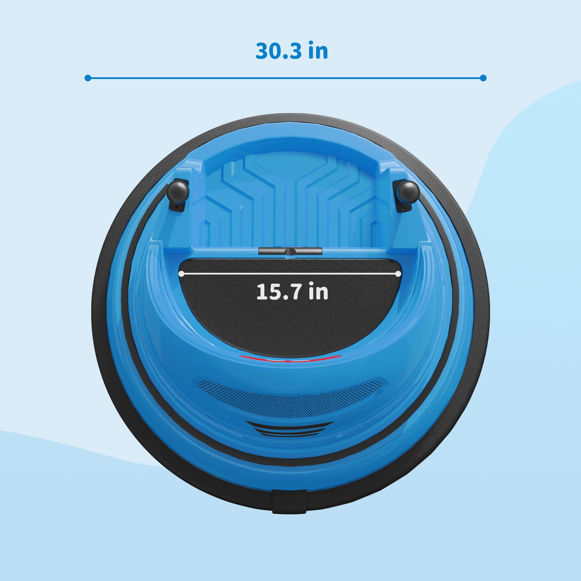 ROOMTEC 12V Kids Ride On Bumper Car with Remote Control - Safe 360° Spinning Toddler Electric Car with Flashing Lights & Music - Birthday Gift for Boys Girls Ages 1-3 (Blue) - Perfect for Indoor Playrooms, Backyard Fun & Birthday Parties