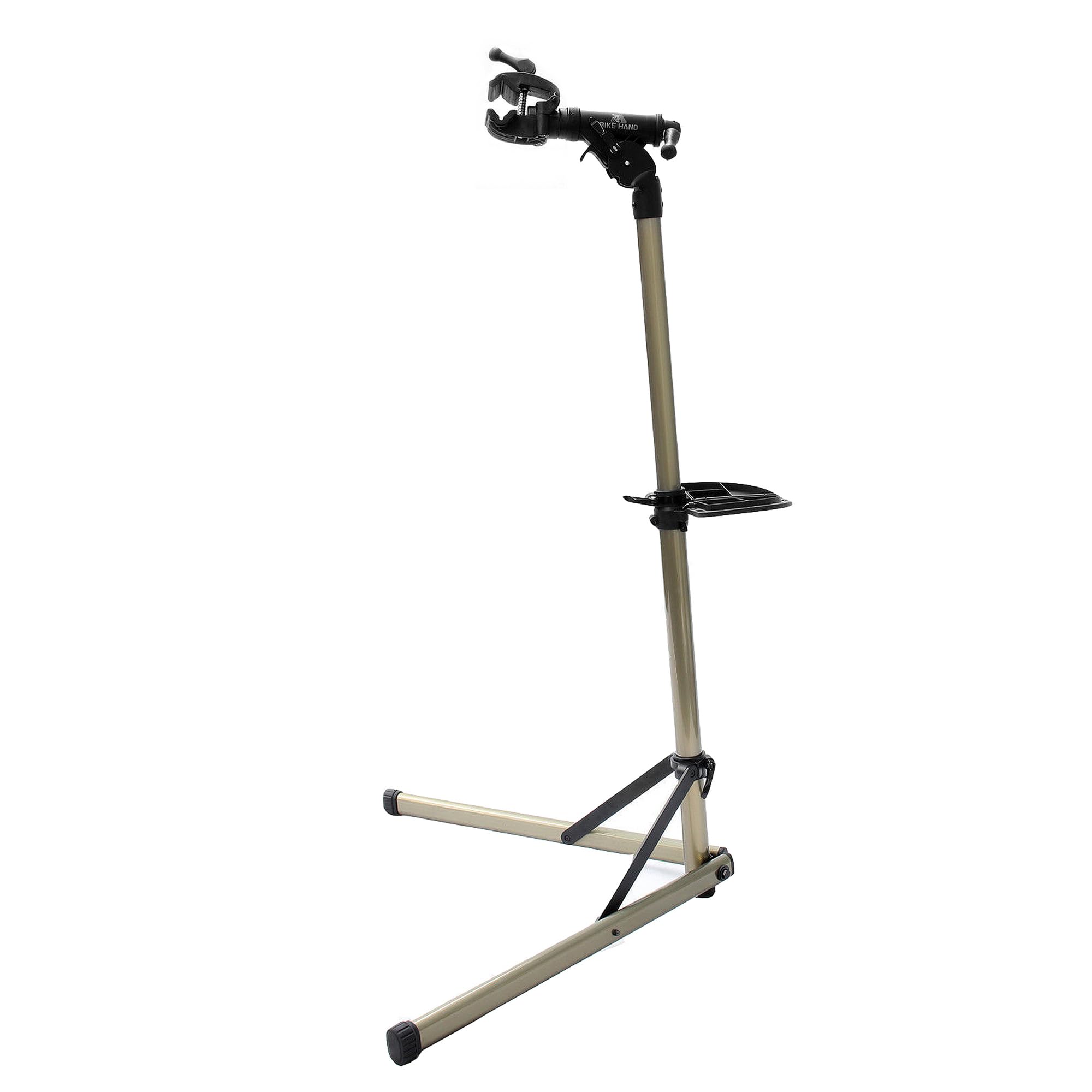 BikeHand Bike Repair Stand - Lightweight & 360° Adjustable Home Bicycle Workstand with Magnetic Tool Plate | Quick Release Portable Bike Maintenance Stand for Mountain & Road Bikes | Perfect for Home Garage, Cycling Enthusiasts & Professional Mechanics