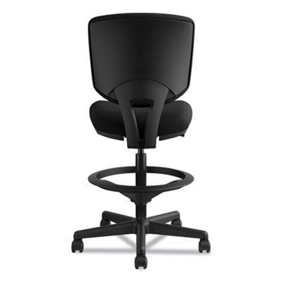 HON Volt Series Adjustable Task Stool with Steel Foot Ring - Ergonomic Office Chair for Home & Work - Perfect for Standing Desks, Workstations & Home Offices