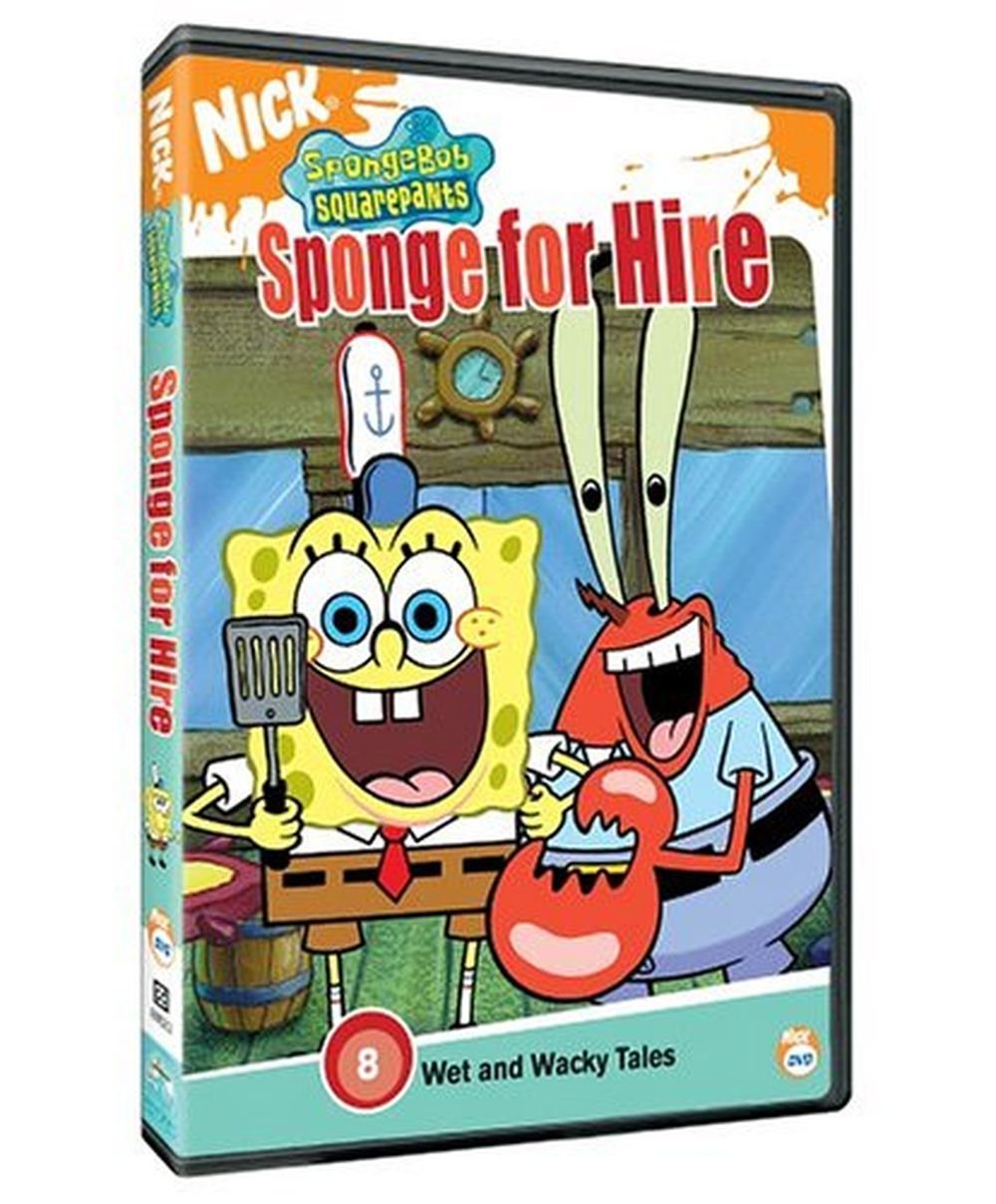 Spongebob Squarepants Cleaning Sponge - Soft Absorbent Dish Sponge for Kitchen, Sink, Dishes & Countertops - Fun Cartoon Character Sponge for Kids & Adults