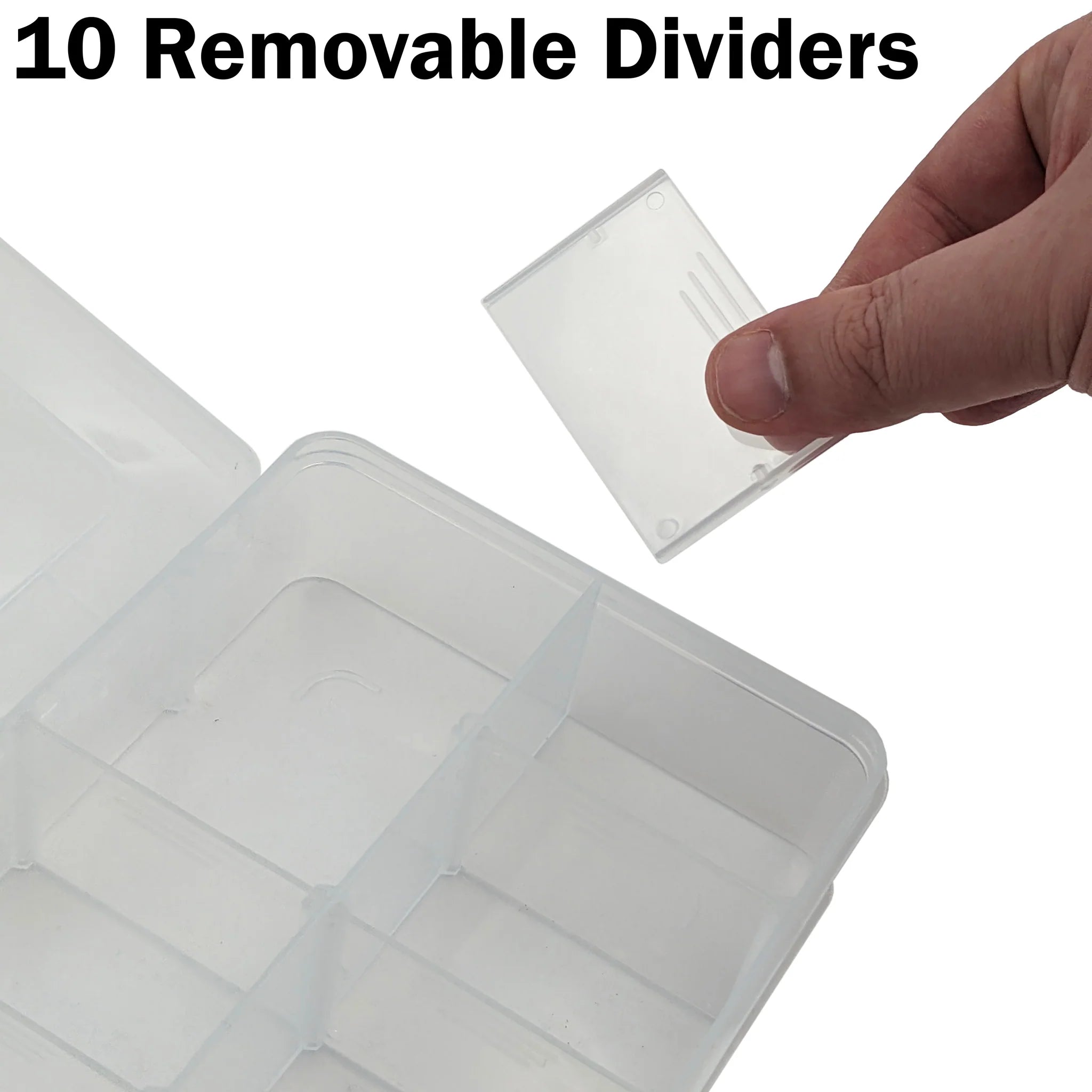 Clear Plastic Storage Box with Lid - 10