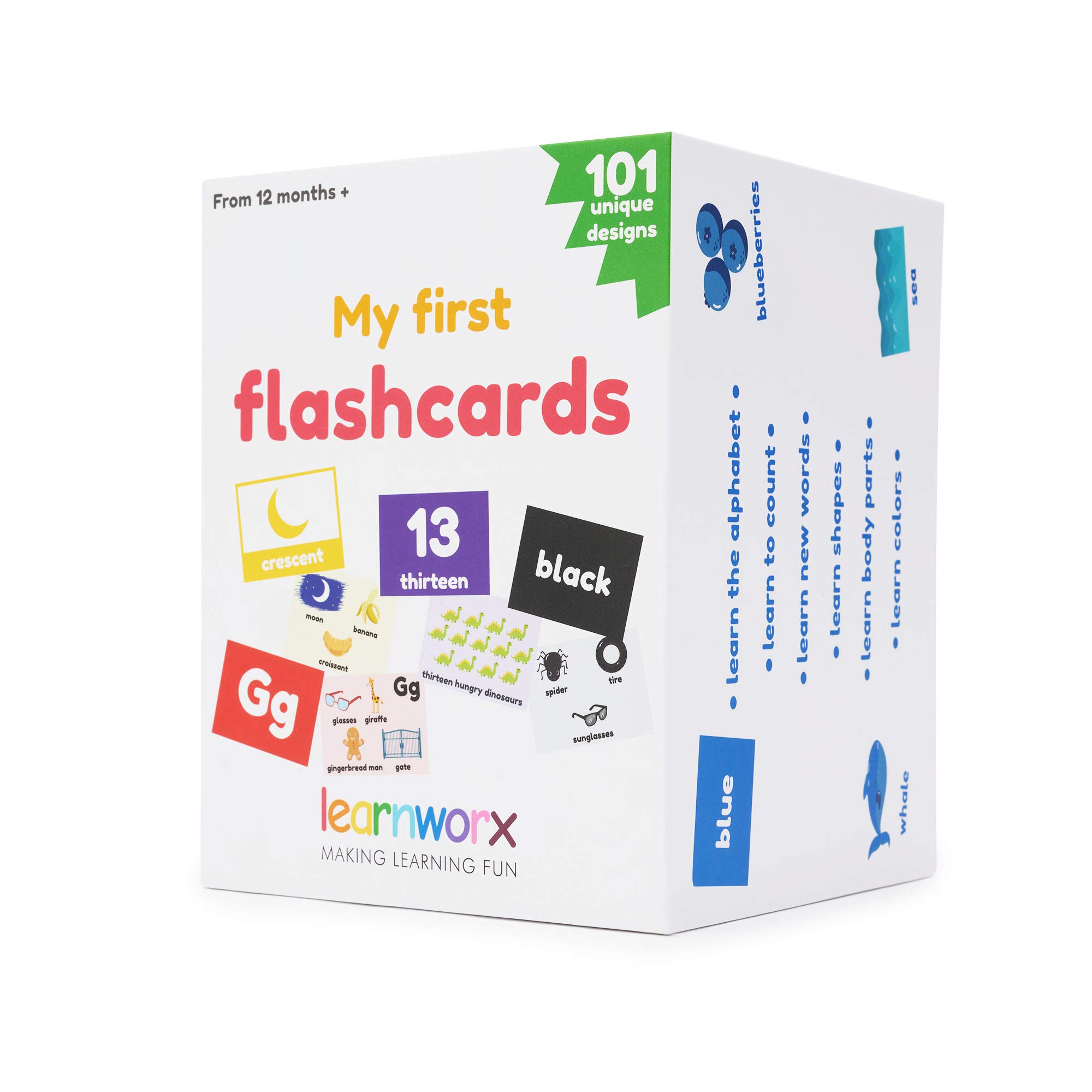 Toddler Flash Cards 1-5 Years - Alphabet, Numbers & Animals for Preschool Learning | Perfect for Home & Classroom