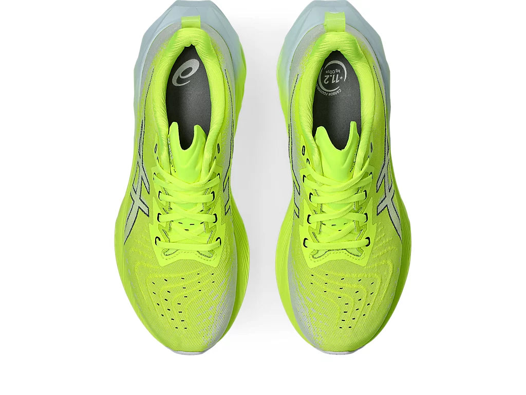 ASICS Men's NOVABLAST 4 Running Shoes - Safety Yellow/Cool Grey | Lightweight Cushioned Sneakers for Jogging, Gym & Daily Wear