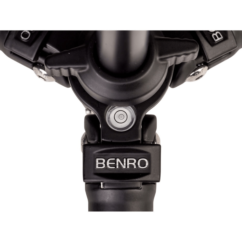 Benro 4-Section Aluminum Slim Video Tripod Kit with Fluid Head - Lightweight & Portable for DSLR Cameras, Perfect for Travel, Vlogging & Outdoor Shooting