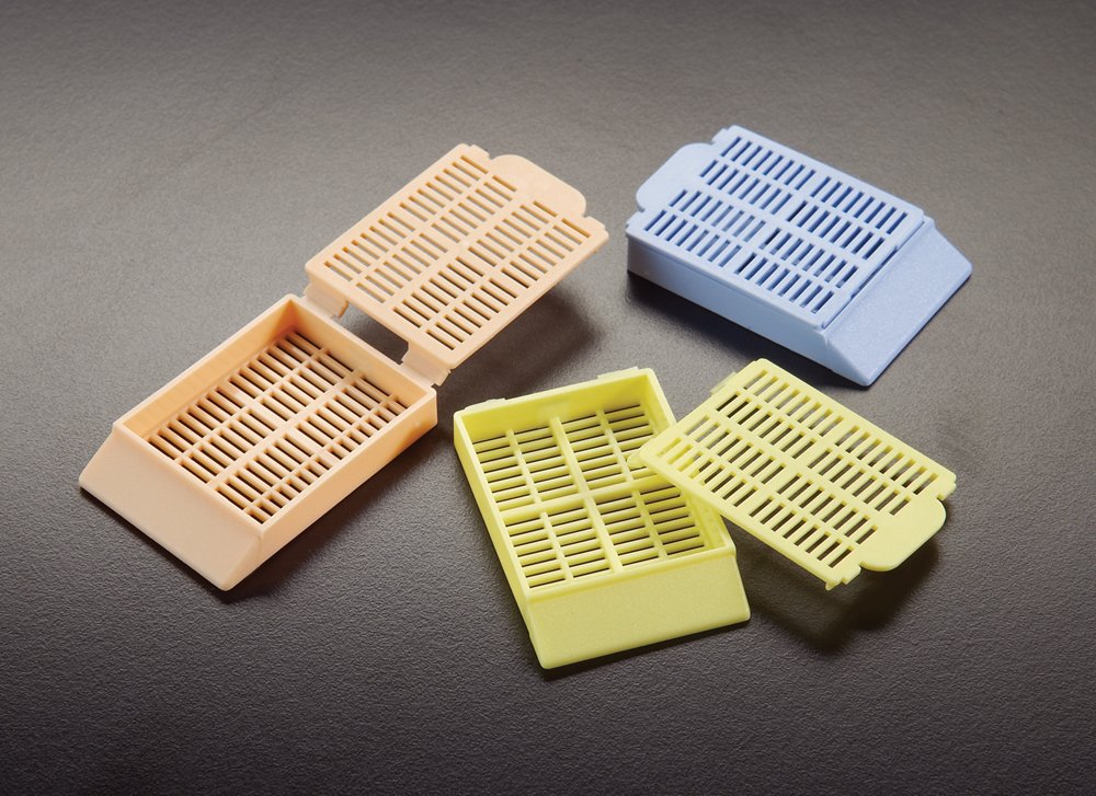 Simport Histosette I M490-6 Acetal Tissue Processing and Embedding Cassettes, Blue - Case of 1500 - Ideal for Laboratory Histology and Pathology Sample Preparation
