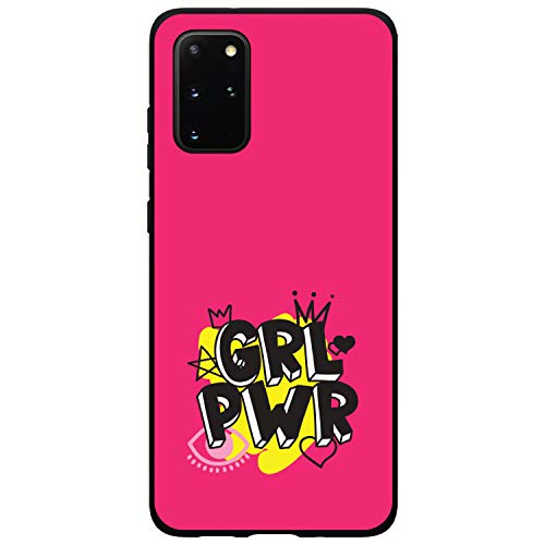 Girl Power - GRL PWR - Pink Yellow Black On Black Case