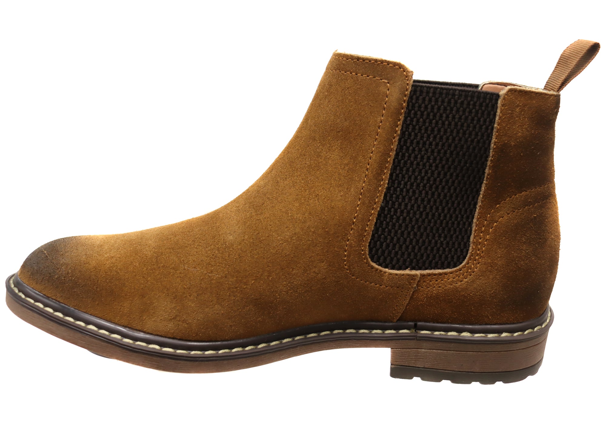 Premium Men's Leather Suede Chelsea Boots - Johnson Natural Comfort Collection | Waterproof & Slip-Resistant for Work, Casual & Outdoor Activities