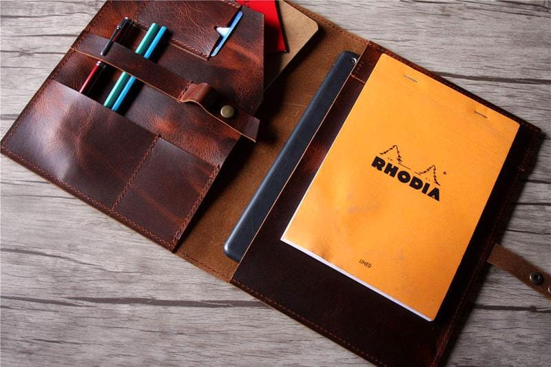 Custom 14 Inch Personalized Leather Laptop Case - Durable & Stylish Protection for MacBook, Surface Pro - Perfect for Work, Travel & School