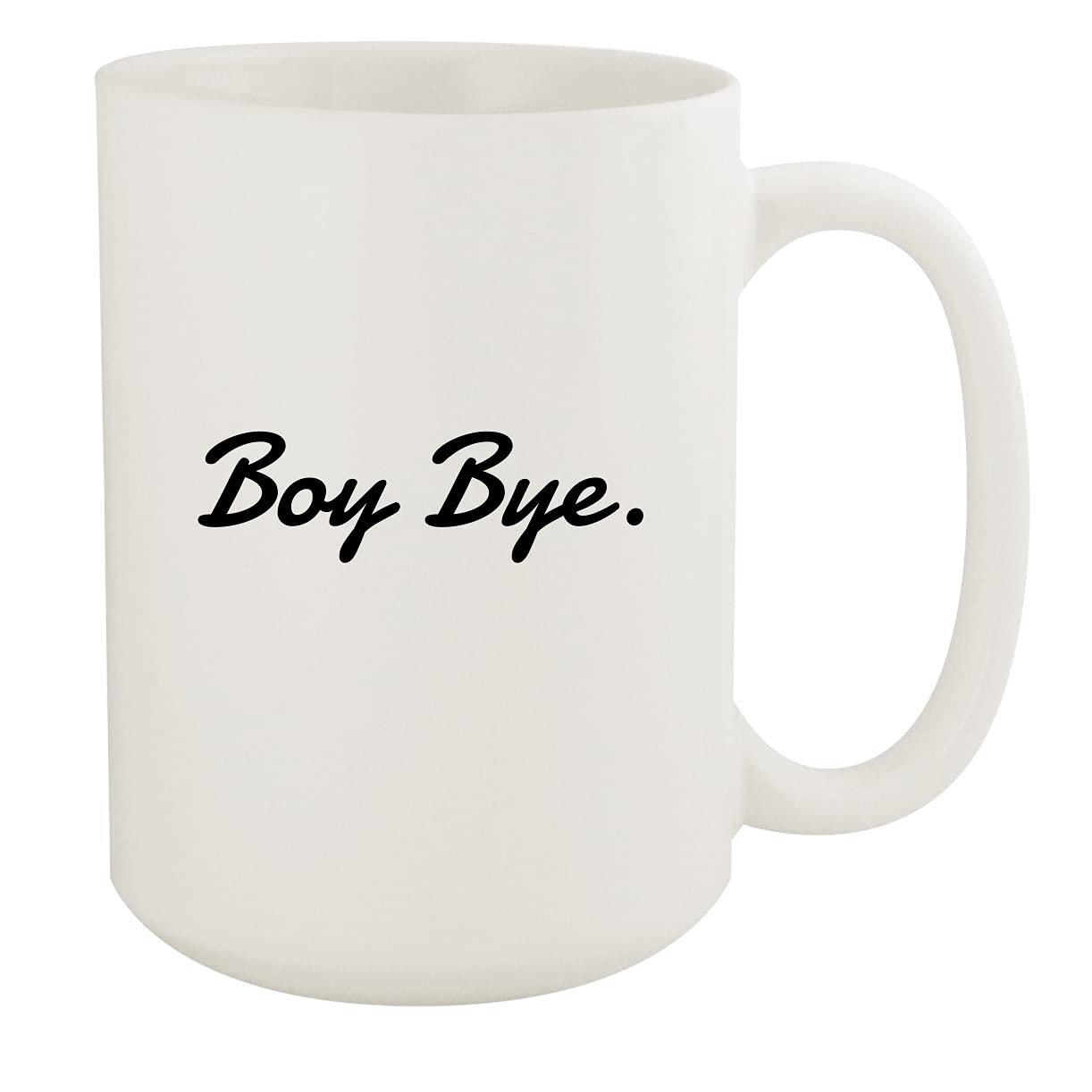 Boy Bye Ceramic Mug - 15oz White Coffee Cup with Handle, Perfect for Tea, Coffee & Hot Drinks at Home or Office