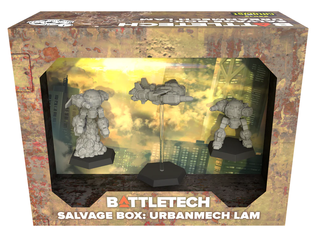 BattleTech Salvage Box - UrbanMech LAM Collectible Miniature for Tabletop Gaming | MechWarrior BattleTech Universe | Perfect for Wargaming & Display Collection
