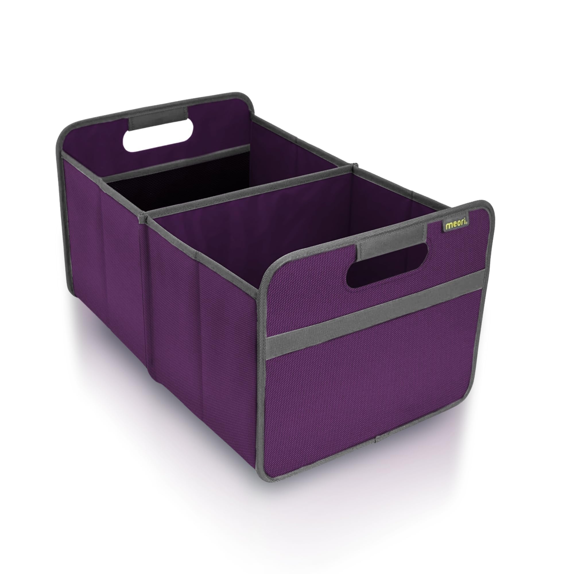 Meori Large Collapsible Trunk Organizer - 2 Compartments for Car & SUV Storage | Grocery Shopping & Travel