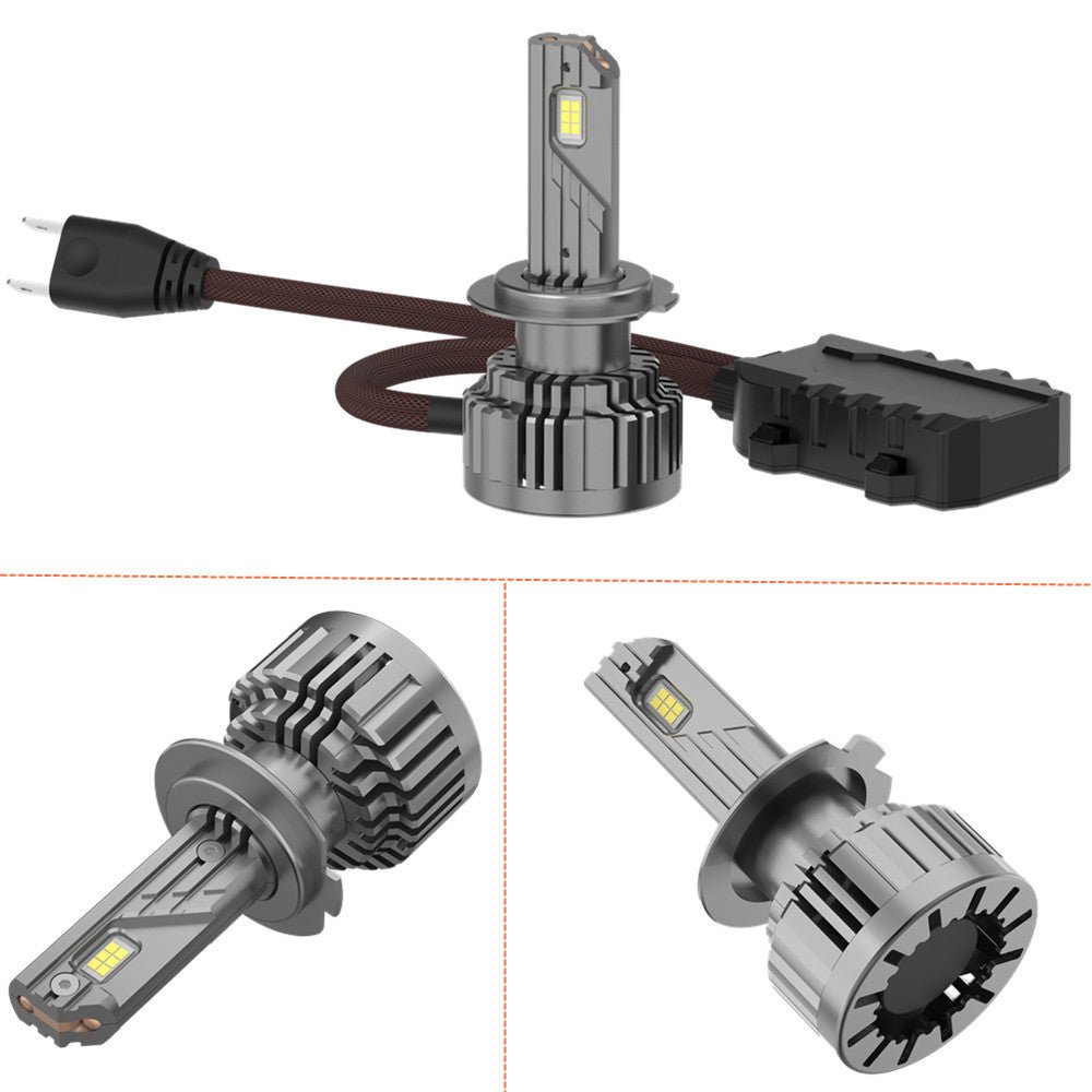 NCP H7 CANBus LED Headlight Bulbs - High & Low Beam Replacement for Cars, Trucks, SUVs | Durable, Bright 6000K White Light | Perfect for Night Driving, Foggy Conditions & Off-Road Use