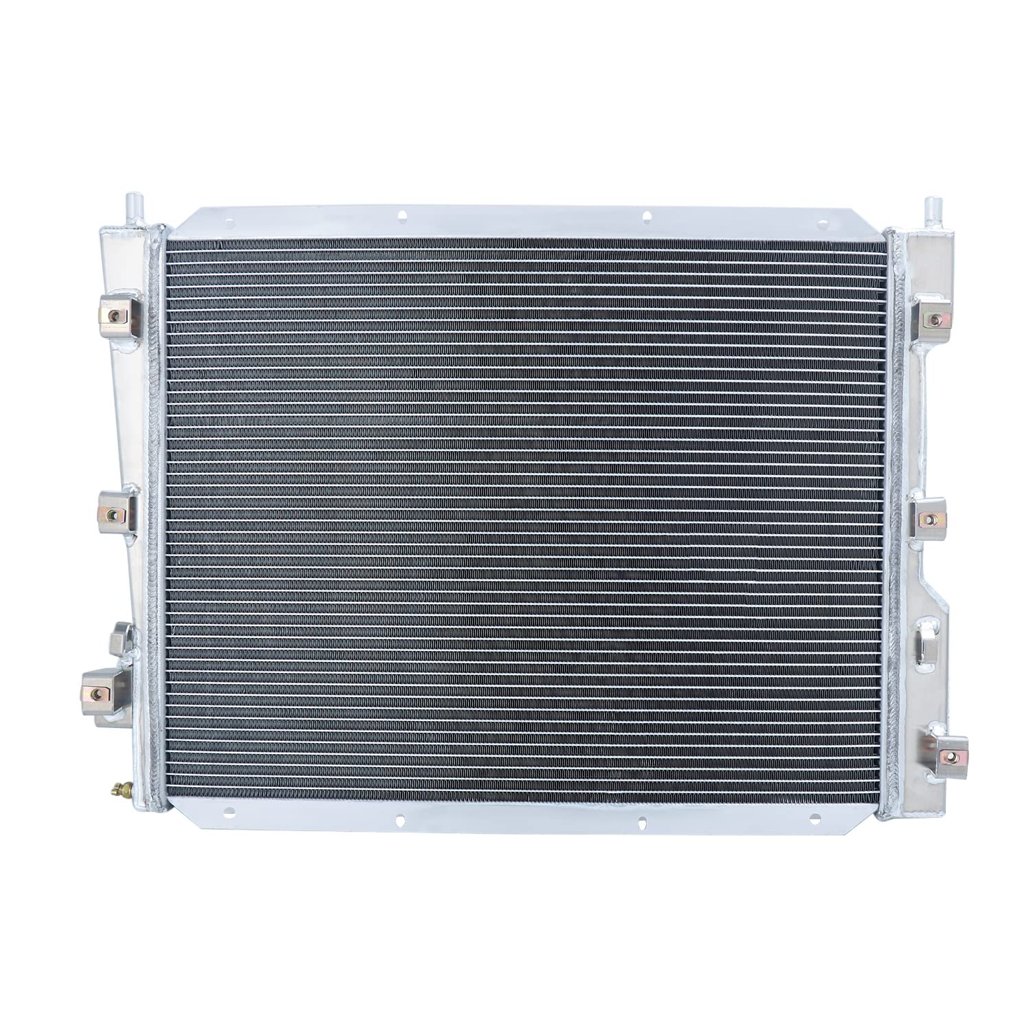 High Performance 4-Row Aluminum Radiator with Shroud & Fan Kit for 2005-2014 Ford Mustang 3.7L-5.0L V8 - Perfect for Racing, Off-Road & Daily Driving