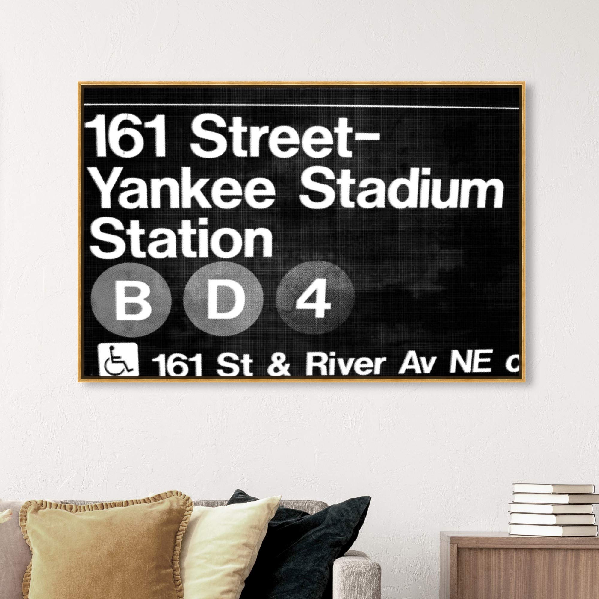 Yankee Stadium Framed Wall Art - Premium Canvas Prints of Iconic US City Skylines | Perfect for Home Decor, Office & Gifts