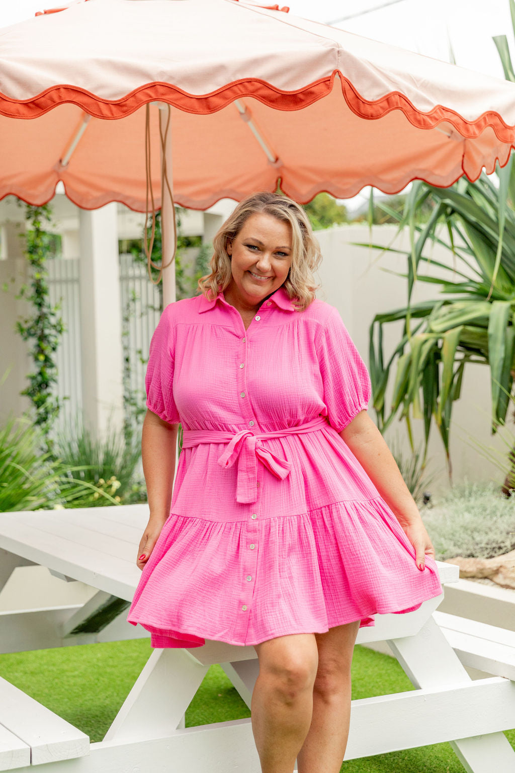Stylish Pink Mali Dress for Women - Elegant Floral Print Summer Maxi Dress - Perfect for Beach Vacations, Parties & Date Nights