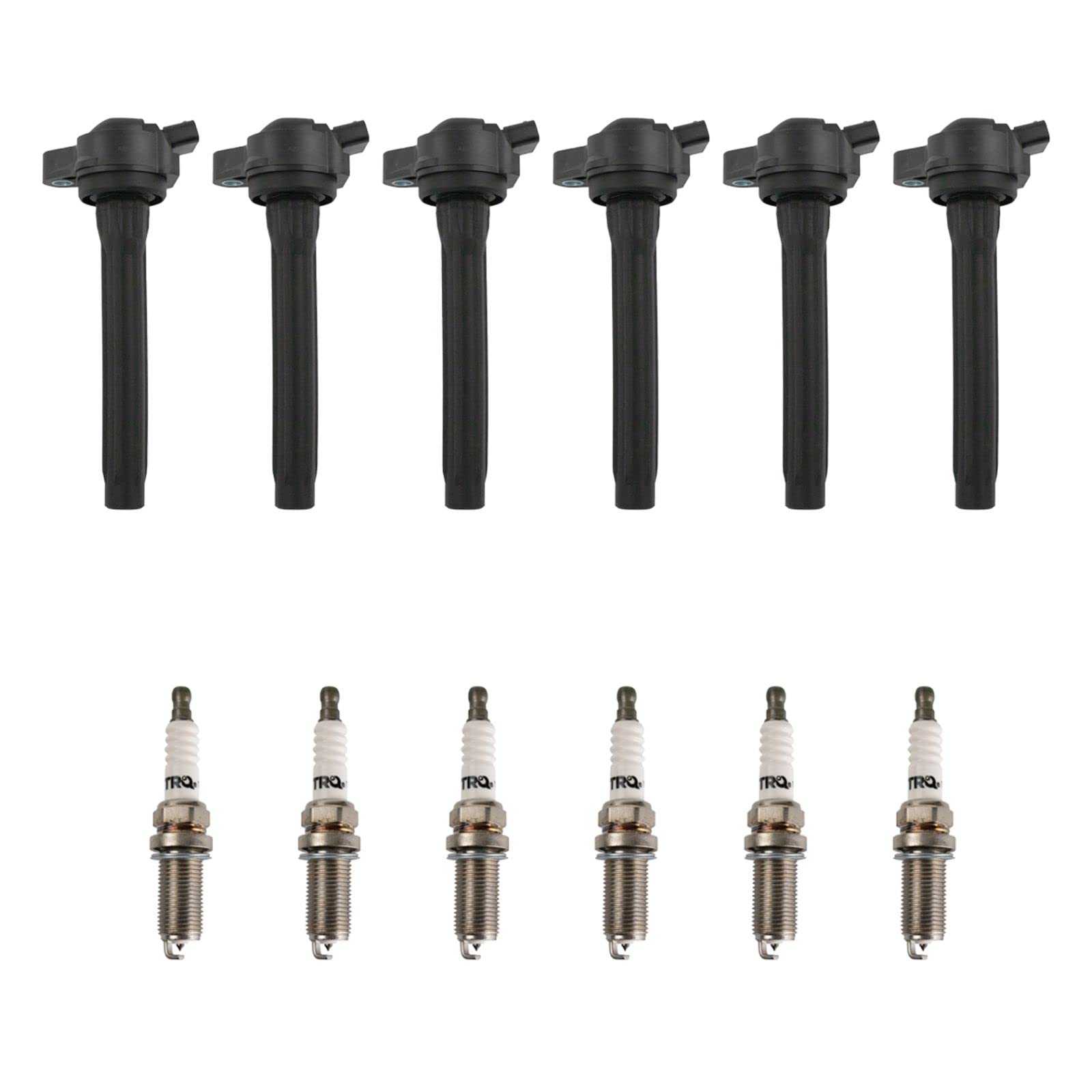 High Performance Ignition Coil & Spark Plug Kit - Compatible with Lexus ES350 2019-2021, RX350/RX450h 2016-2021, Toyota Avalon 2018-2021, Camry 2017-2021, Highlander 2017-2021, Sienna 2016-2020 - Engine Tune Up & Maintenance Replacement Parts