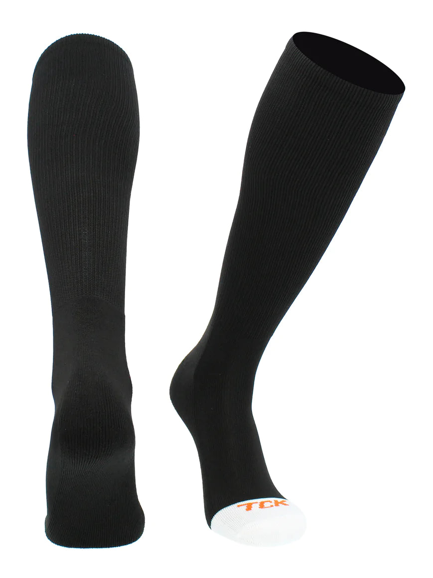 TCK Prosport Performance Over Calf Compression Socks - Moisture Wicking, Arch Support & Cushioned for Running, Basketball & Workout (PTWT1) - Ideal for Athletes & Active Lifestyles