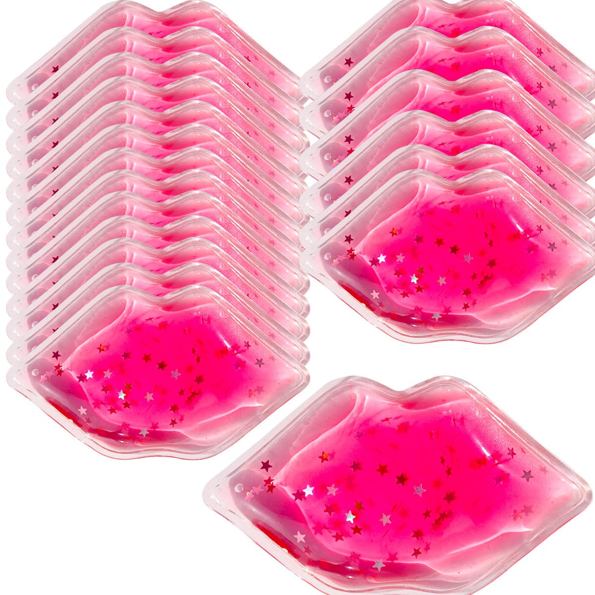 Reusable Lip Ice Pack for Swelling Relief - 30pcs Gel Ice Pads for Lip Filler Aftercare, Pain Relief & Anti-Aging | Perfect for Post-Procedure Care, Cosmetic Recovery & Daily Lip Care