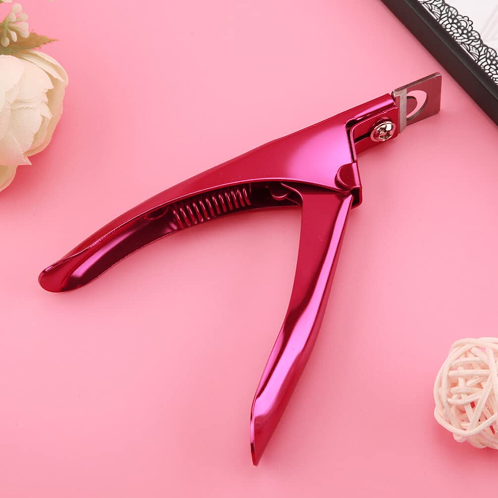 Beaupretty Professional Acrylic Nail Clipper Set - U-Shape False Nail Tip Cutter & Artificial Nail Trimmer - 2pc Manicure Tools Kit for Women & Men - Perfect for Nail Salons, Home Grooming & DIY Nail Art