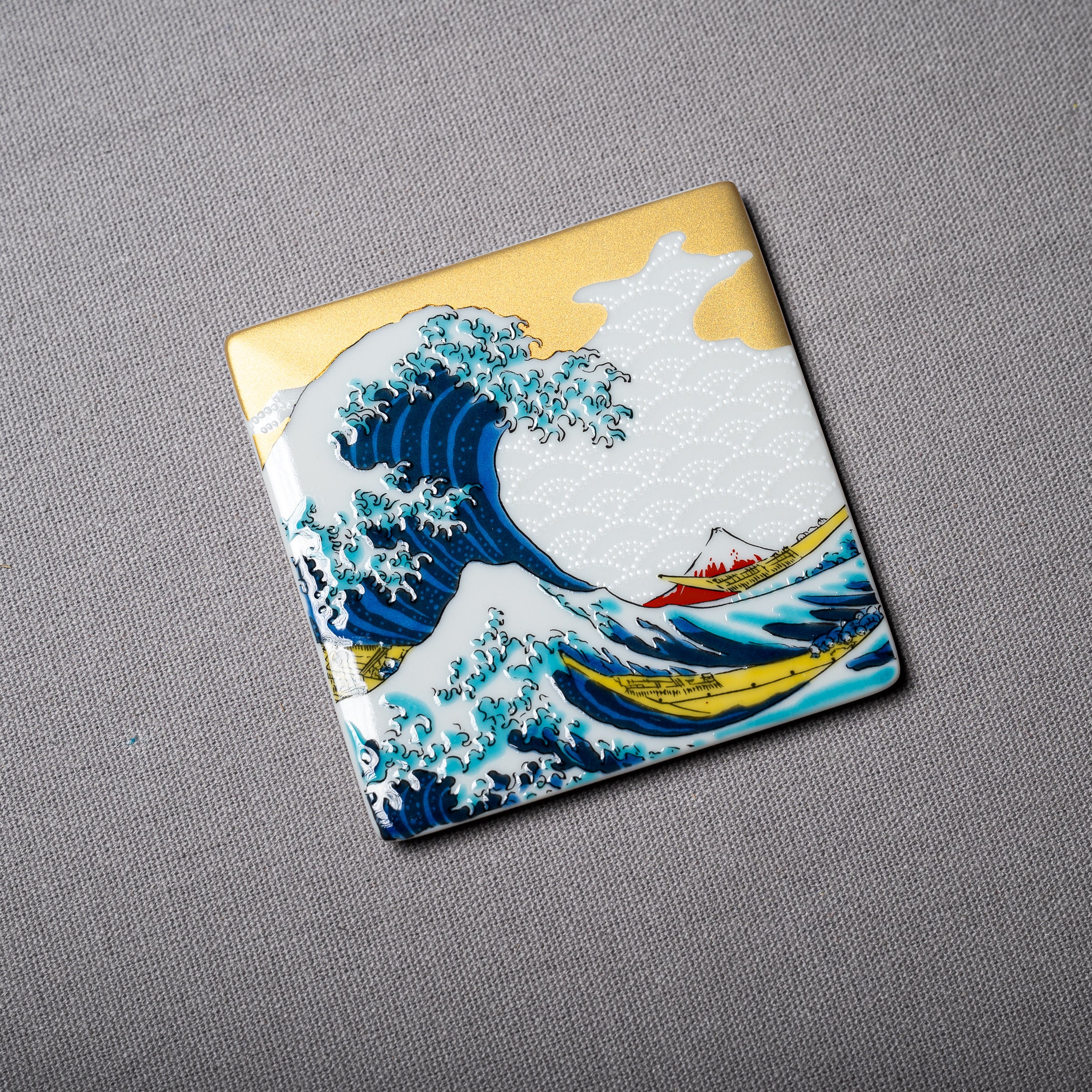 Kutani Design Coaster Set - 27 Unique Japanese Traditional Hand-Painted Coasters for Drinks, Home Decor & Gift Ideas