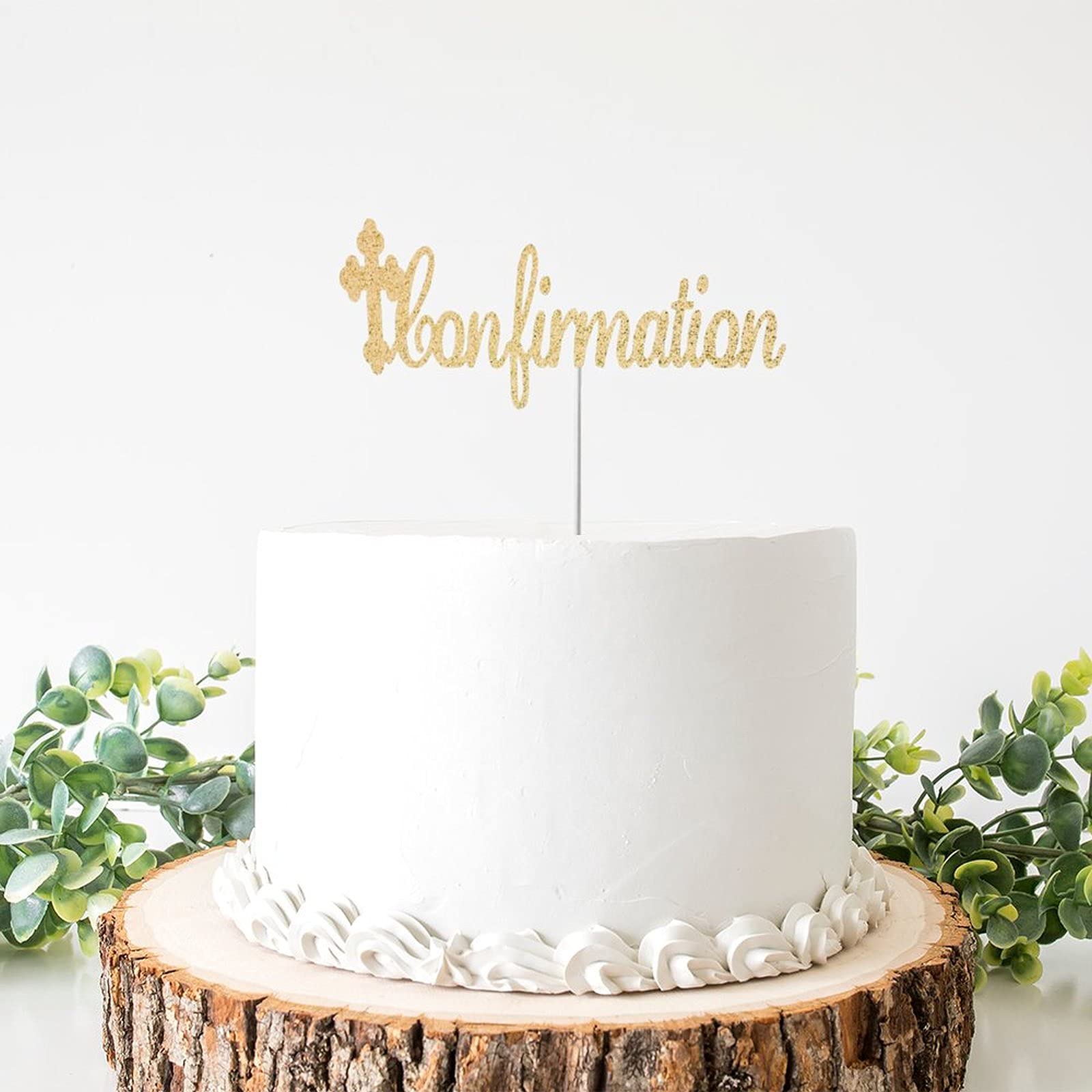 Cross Cake Topper - Elegant God Bless Cake Decor for Weddings, Baptisms & Religious Celebrations - Perfect Party Decoration for Christian Events