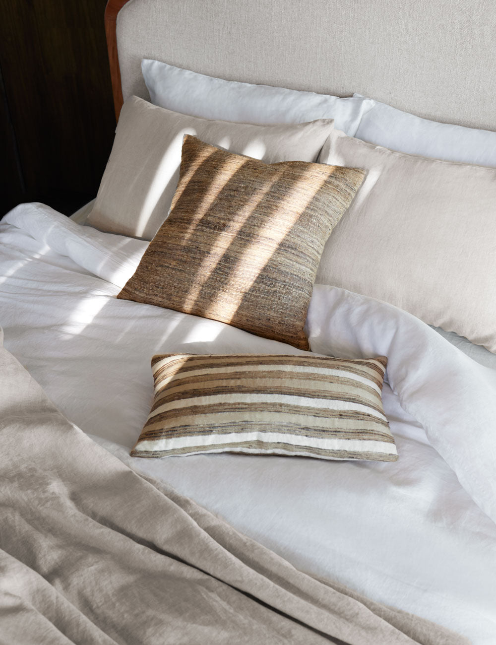 Premium European Flax Linen Pillowcase Set of 2 - 100% Natural Breathable Bedding for Hot Sleepers - Luxury Hotel Style Pillow Covers for Master Bedroom & Guest Room