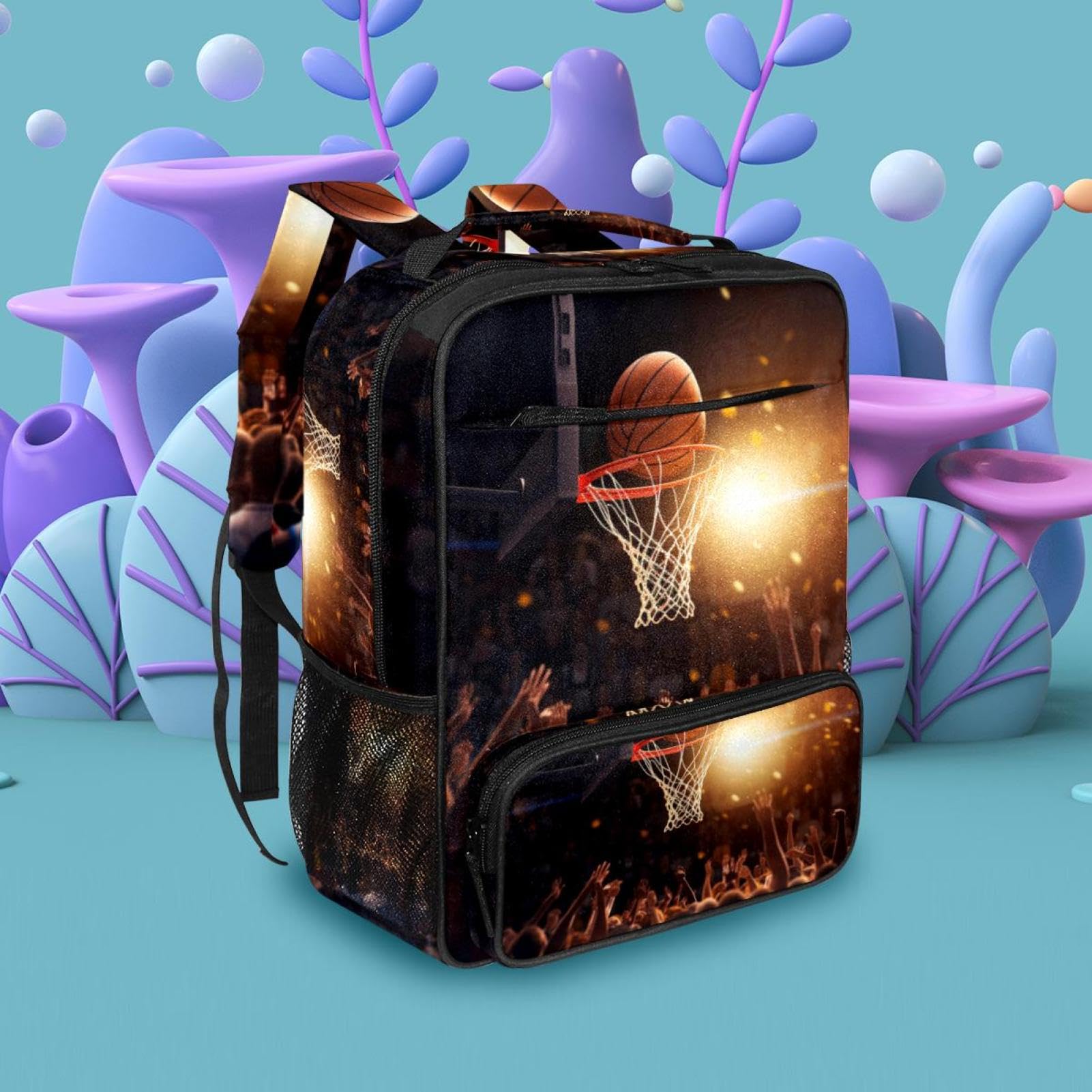 Best Travel Backpack for Women & Men - Durable Basketball Backpack with Hoop - Perfect for Gym, Sports, School & Outdoor Adventures