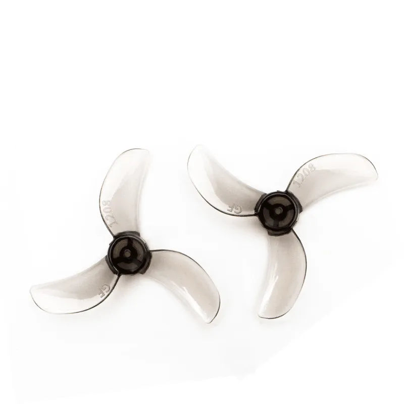 Gemfan 1208 3.31MM Propeller Blades 0.8MM/1.5MM for 0802 25000KV Motor - 16 Pack - Perfect for FPV Drones, Mini Quadcopters and RC Aircraft