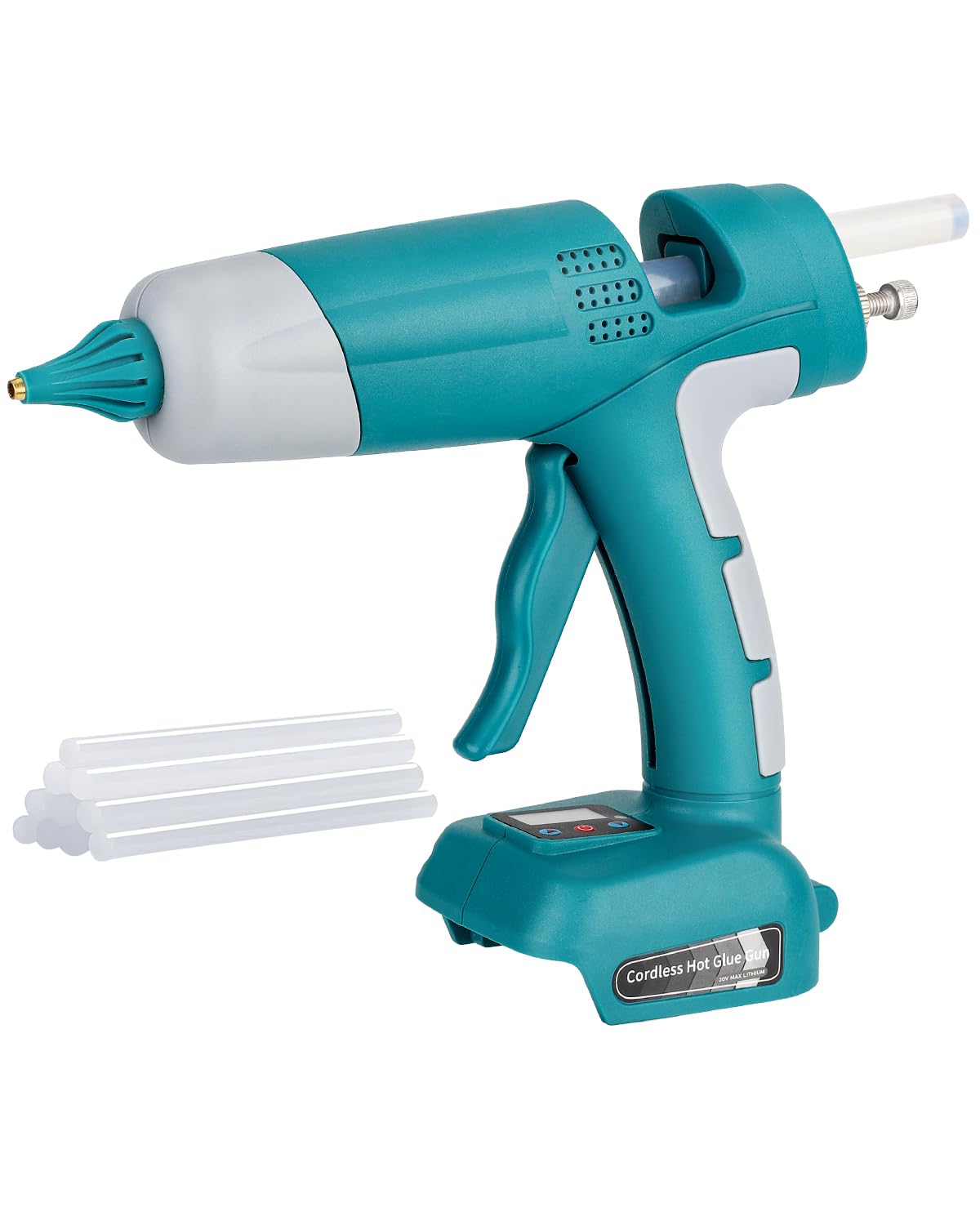 **Makita 18V LXT Cordless Hot Glue Gun Kit - 100W LED Digital Glue Gun with 10pcs 0.43