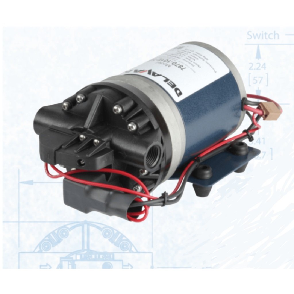 Delavan Fatboy 2 12V Softwash Pump - 60psi 7gpm High Pressure Washer Pump for Residential & Commercial Cleaning - Perfect for House Washing, Fence Cleaning, Deck Maintenance