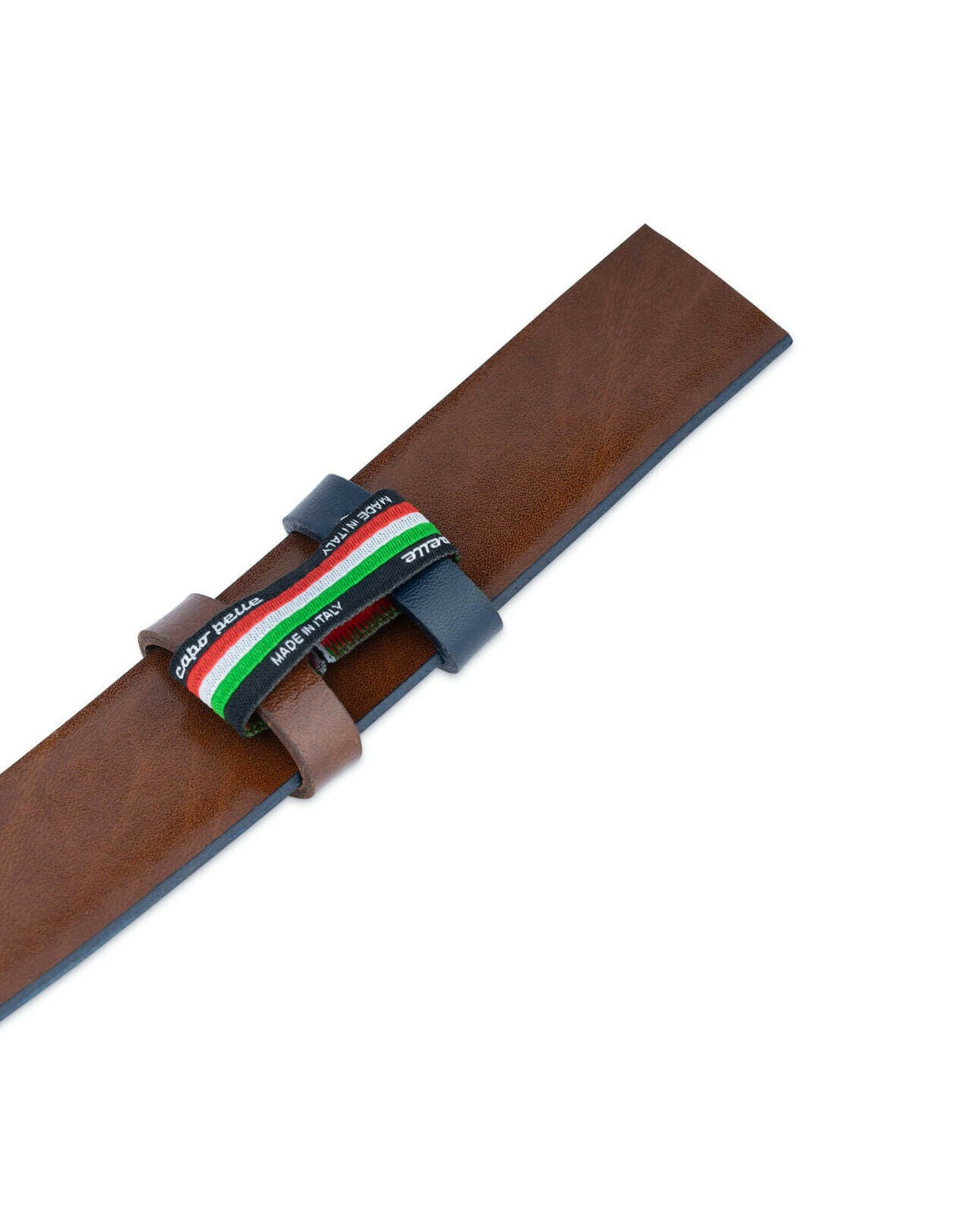 Reversible Blue Vegan Leather Replacement Belt Strap for Men - Compatible with Montblanc 35mm Buckles | Dress & Casual Wear