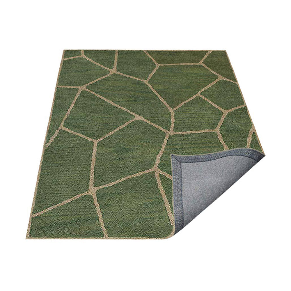 Sanaa Hand Tufted Wool Area Rug - Soft & Durable Non-Slip Living Room Carpet for Home Decor, Bedroom, Office (5'x8', Beige) | Perfect for Cozy Spaces & High-Traffic Areas