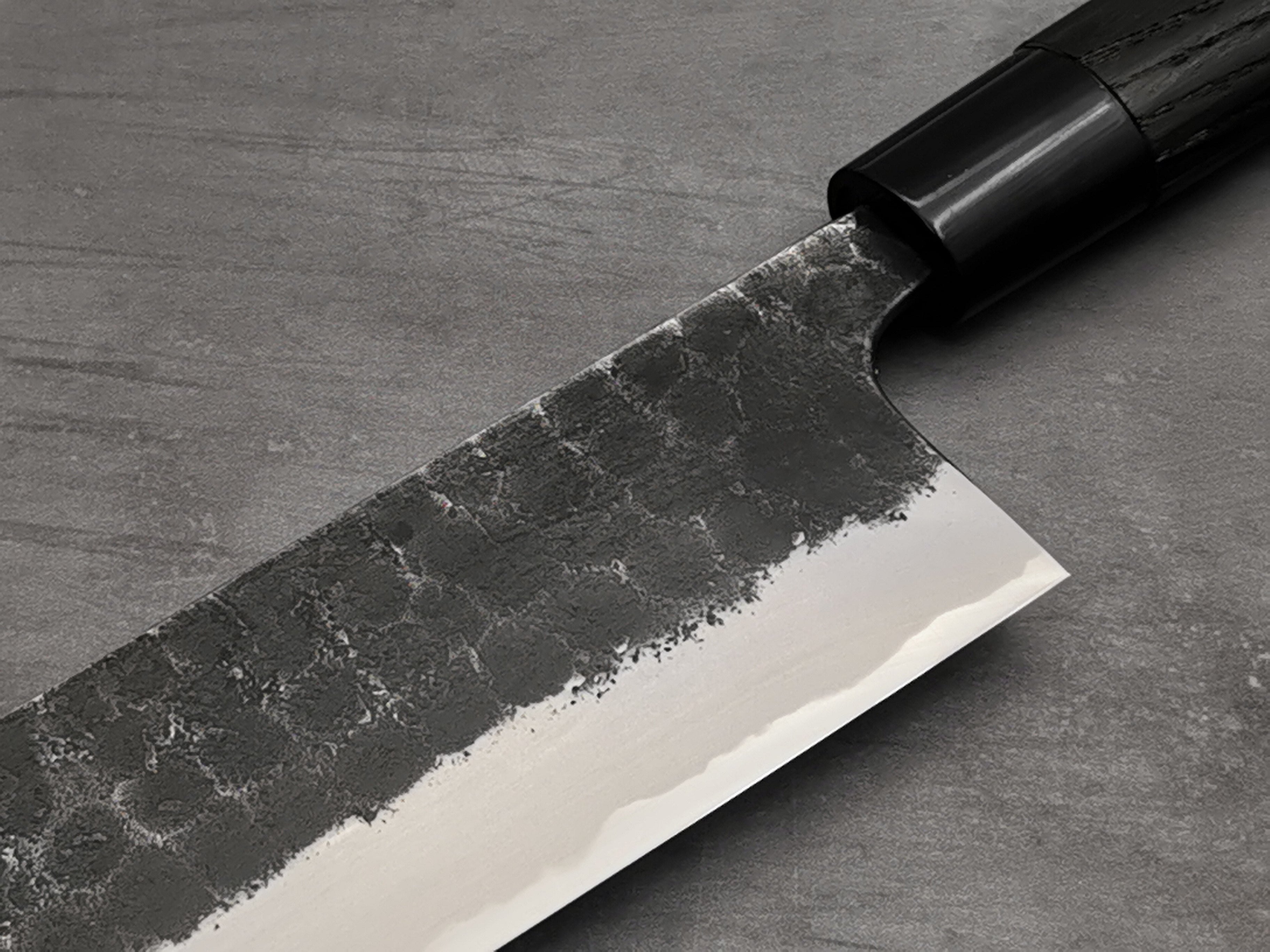 Premium Toshihiro Wakui V2 Tsuchime Nakiri Knife - Handcrafted Japanese Damascus Steel Kitchen Knife for Slicing, Dicing & Chopping Vegetables - Perfect for Home Chefs & Professional Cooks